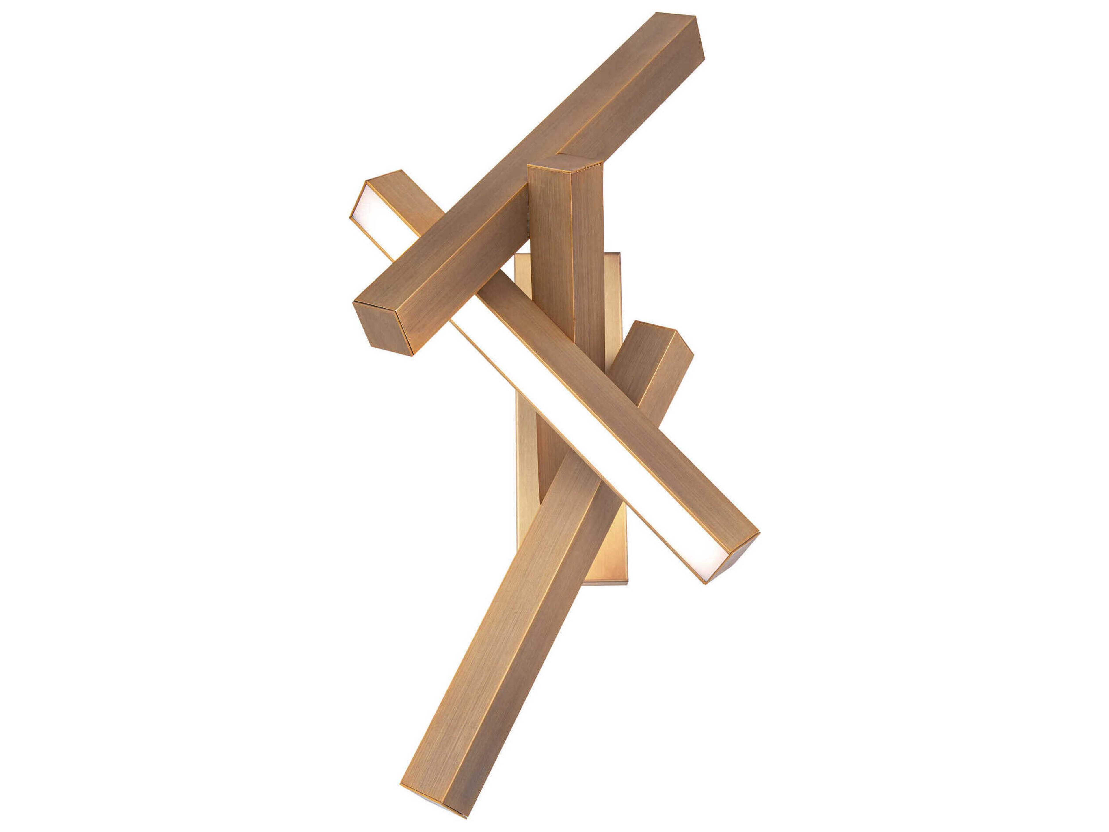 Modern Forms Chaos 4-Light Aged Brass LED Wall Sconce