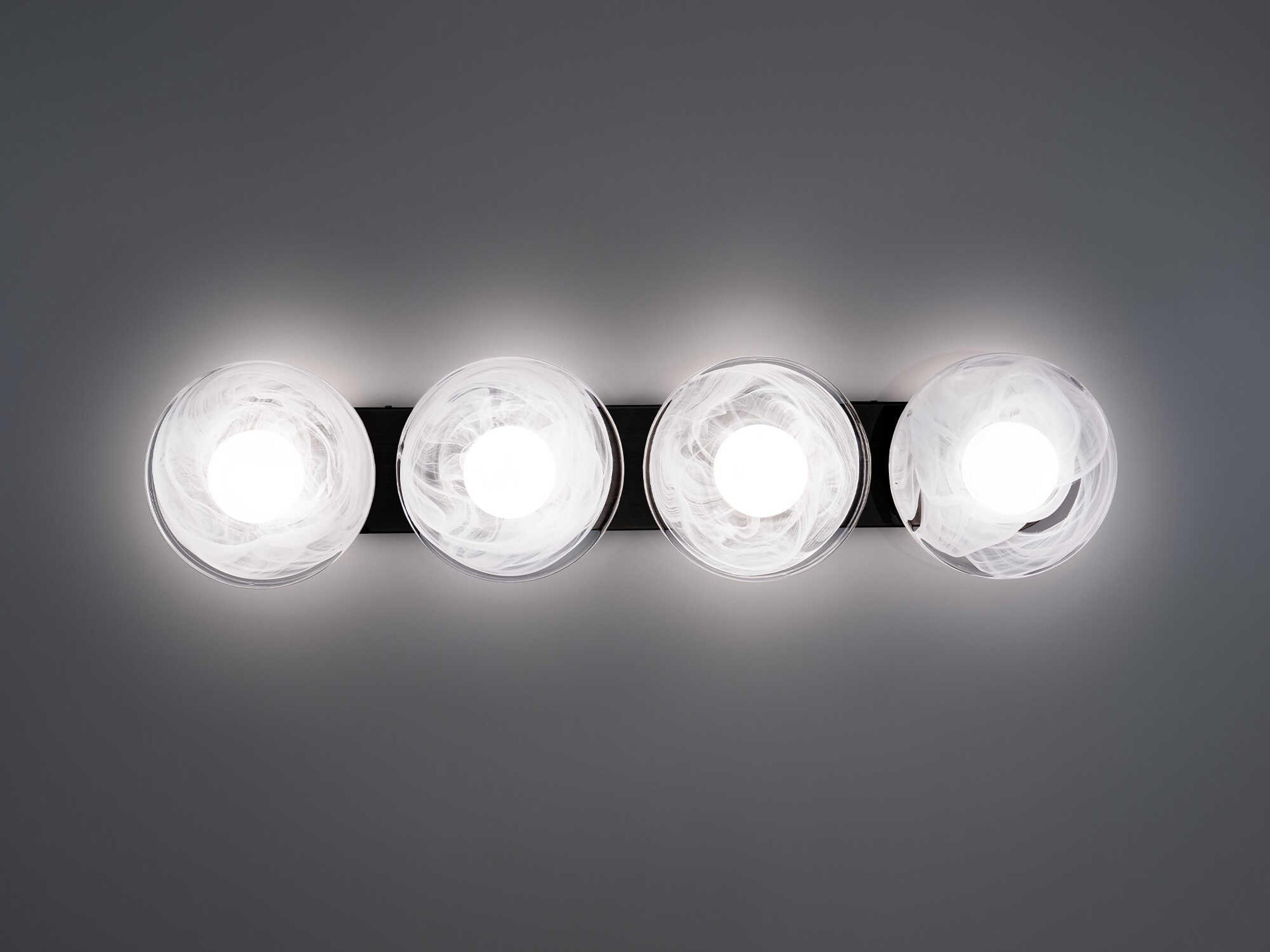 Modern Forms Fresco 4-Light Black Vanity Light