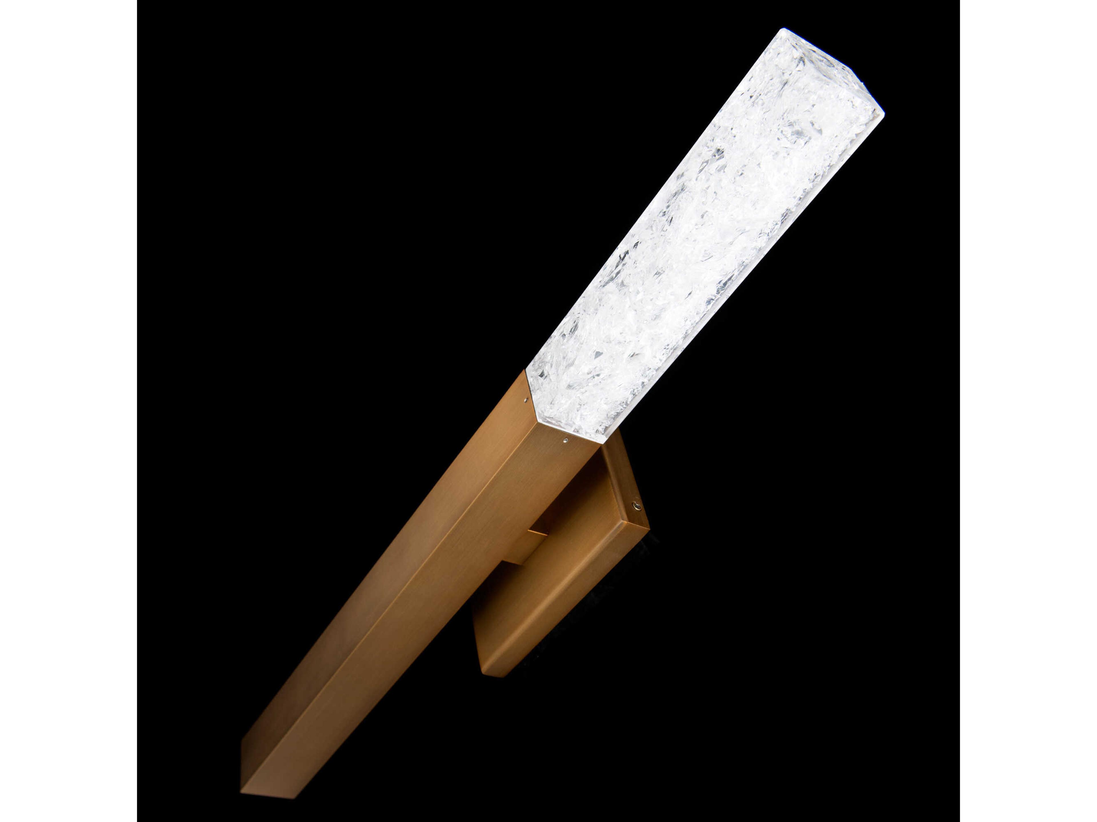Modern Forms Minx 1-Light Aged Brass Crystal LED Wall Sconce