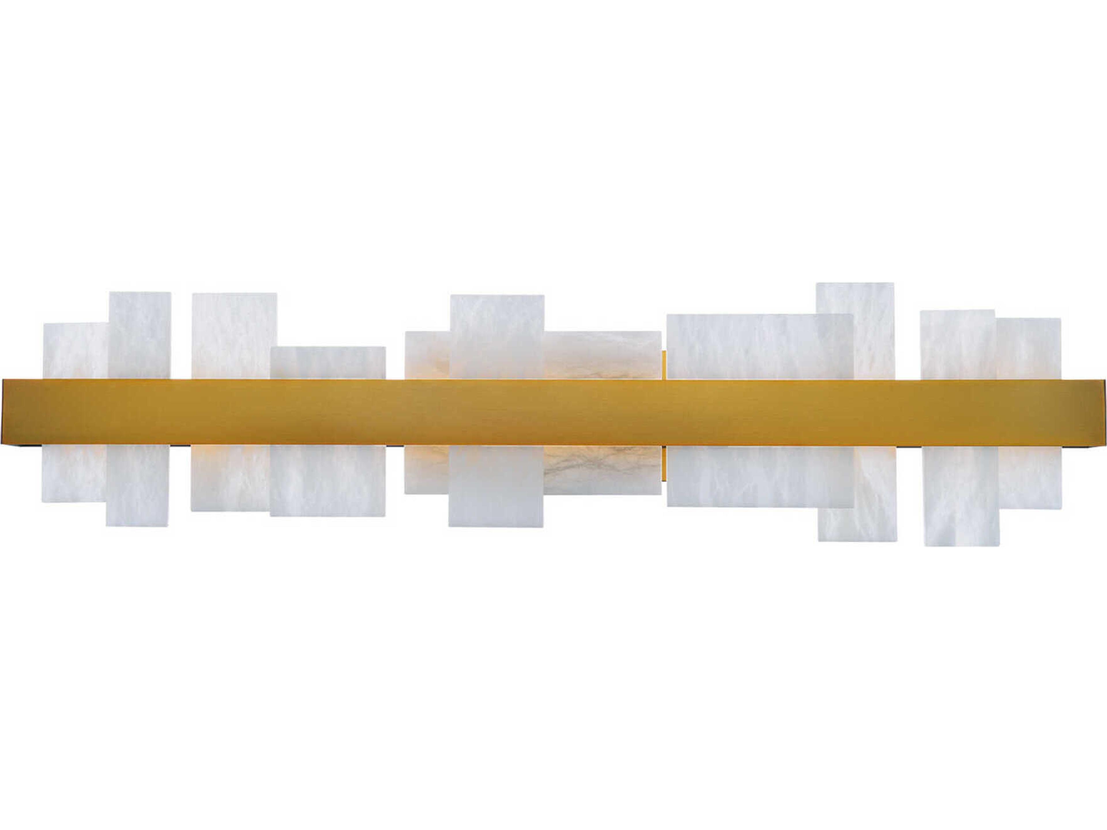 Acropolis 1-Light Aged Brass LED Vanity Light