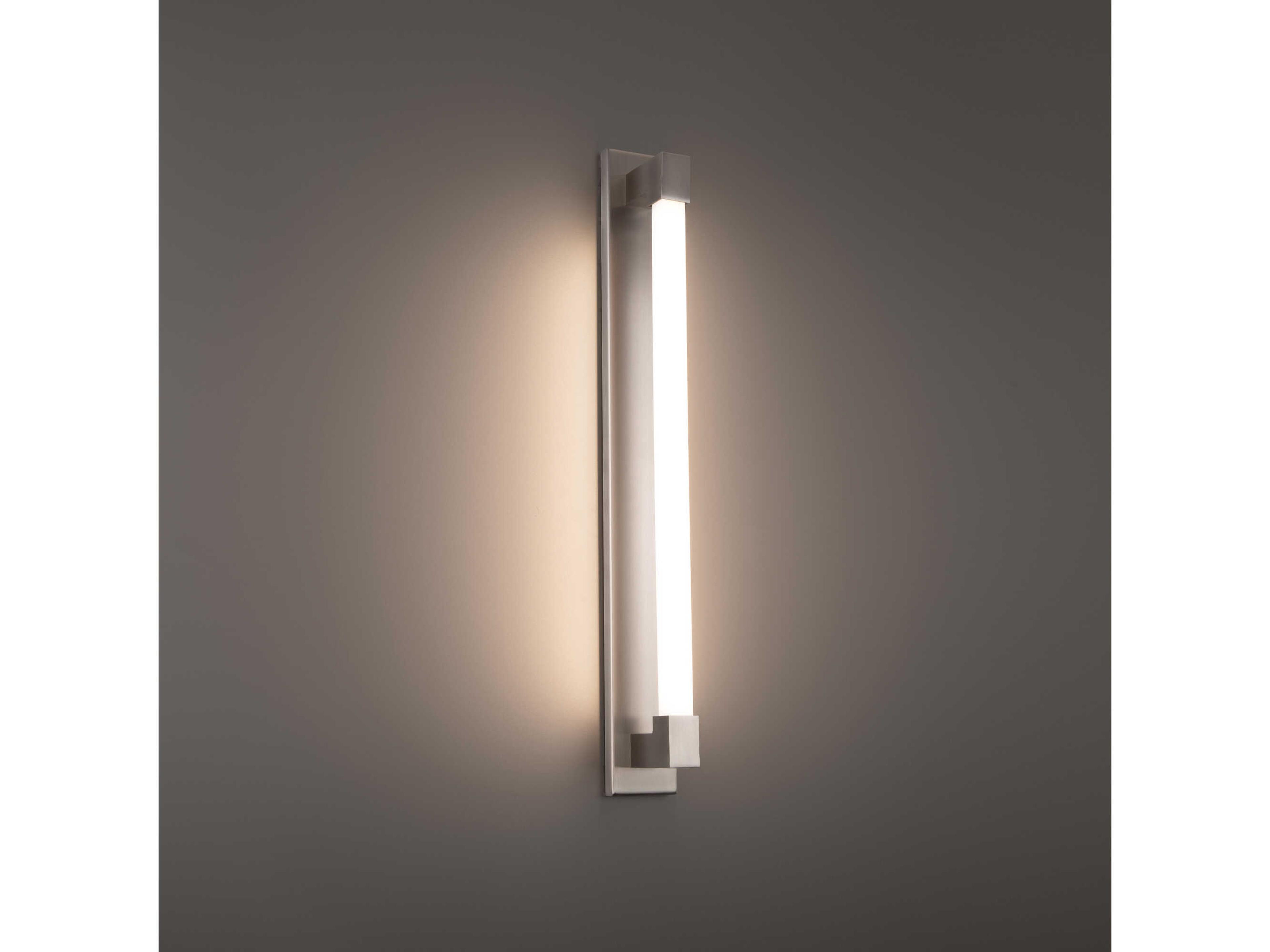 Modern Forms Barre 1-Light Brushed Nickel LED Vanity Light