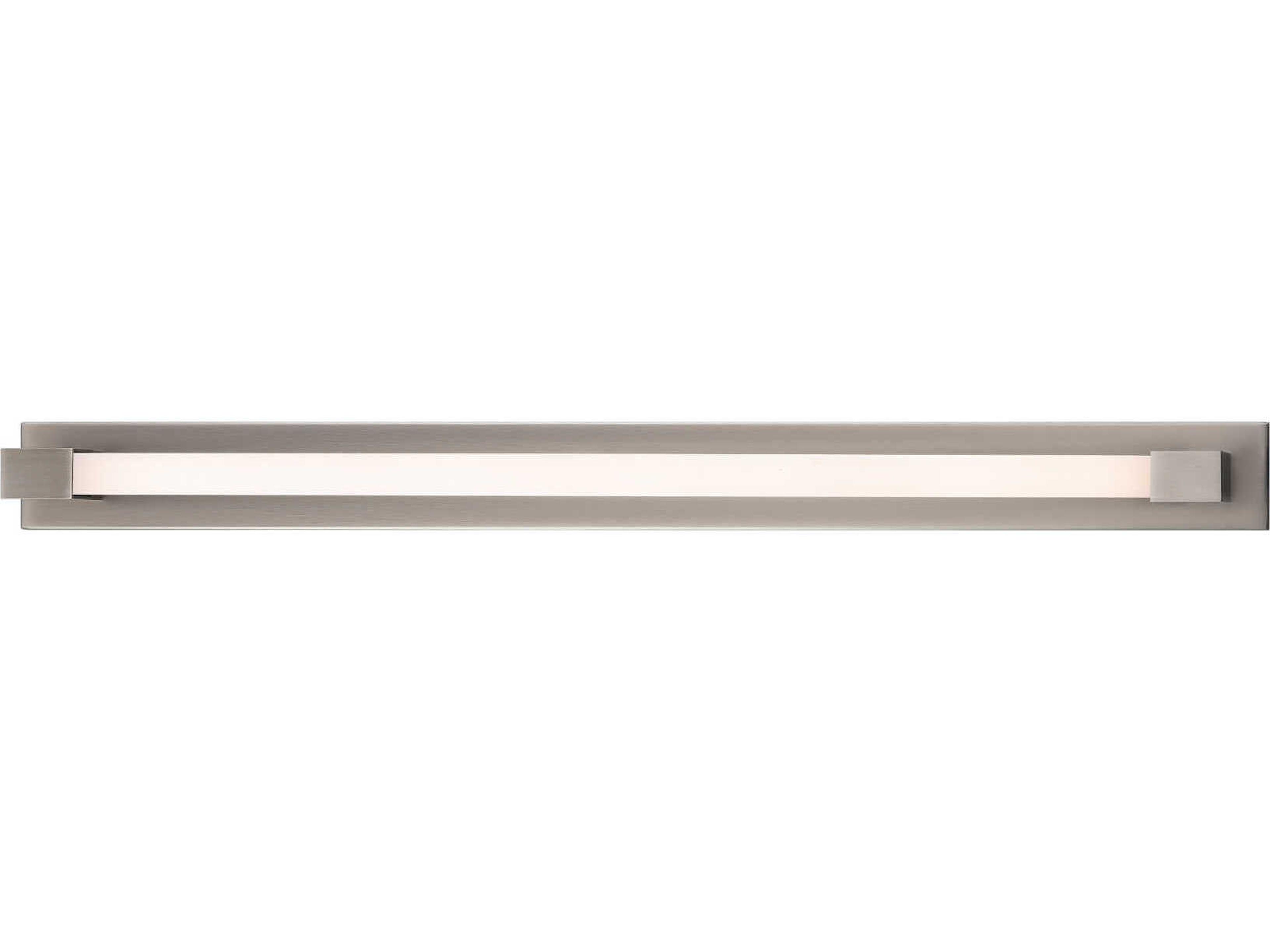 Modern Forms Barre 1-Light Brushed Nickel LED Vanity Light
