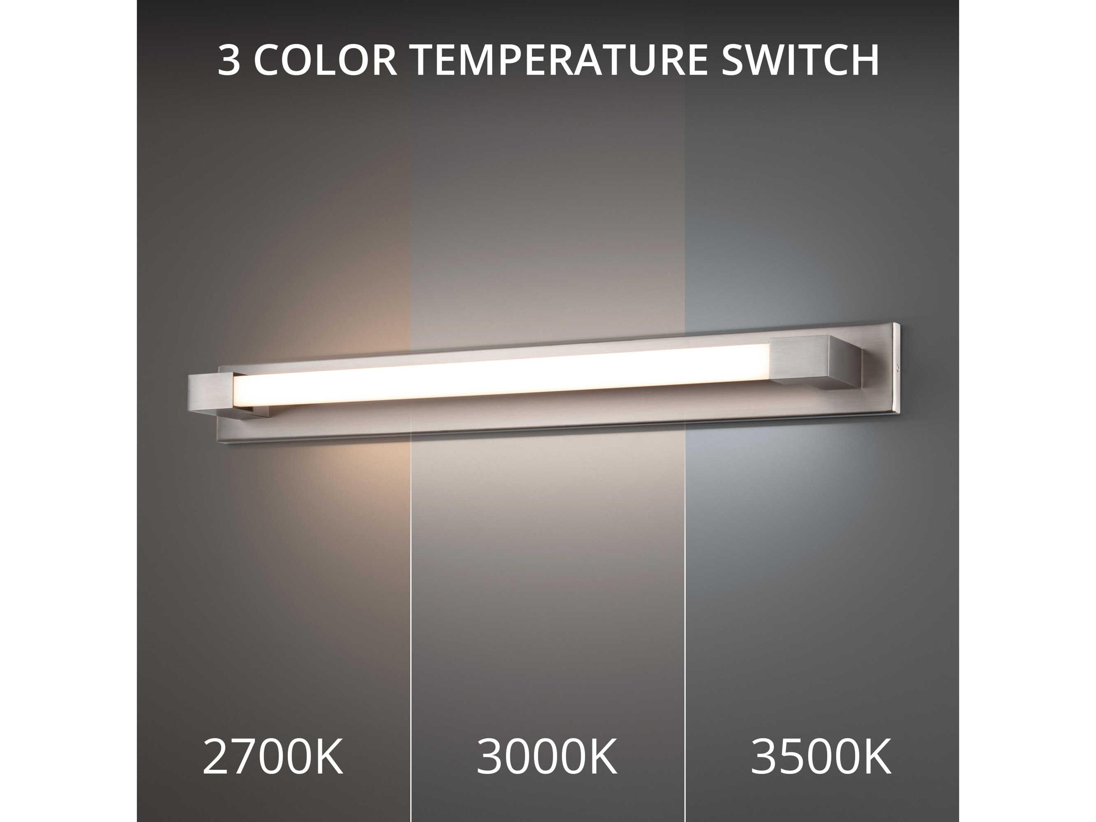 Modern Forms Barre 1-Light Brushed Nickel LED Vanity Light