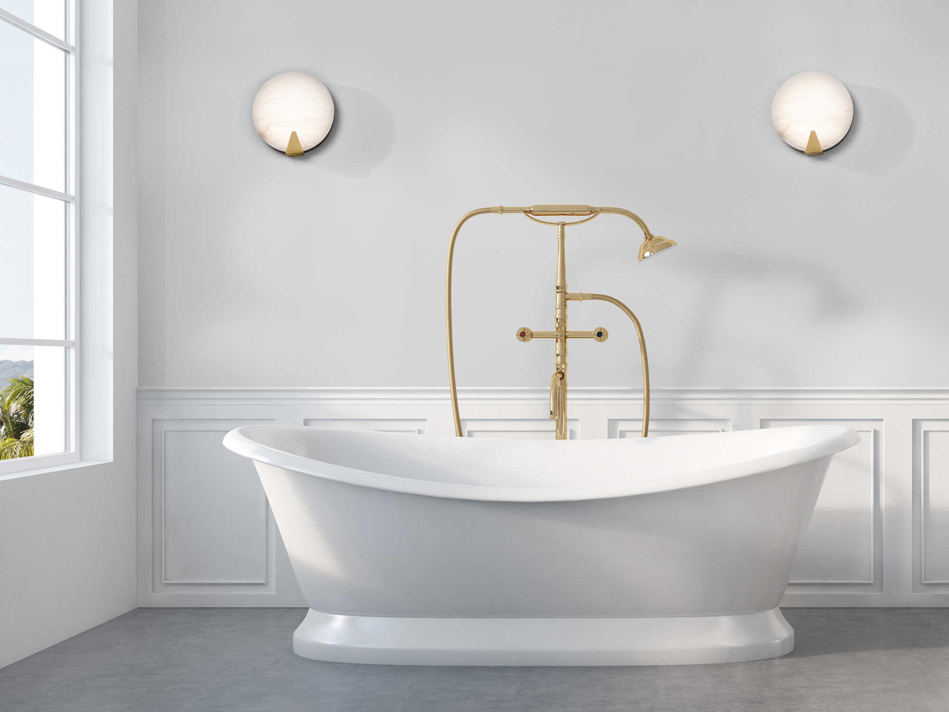 Modern Forms Ophelia 1-Light Aged Brass LED Wall Sconce