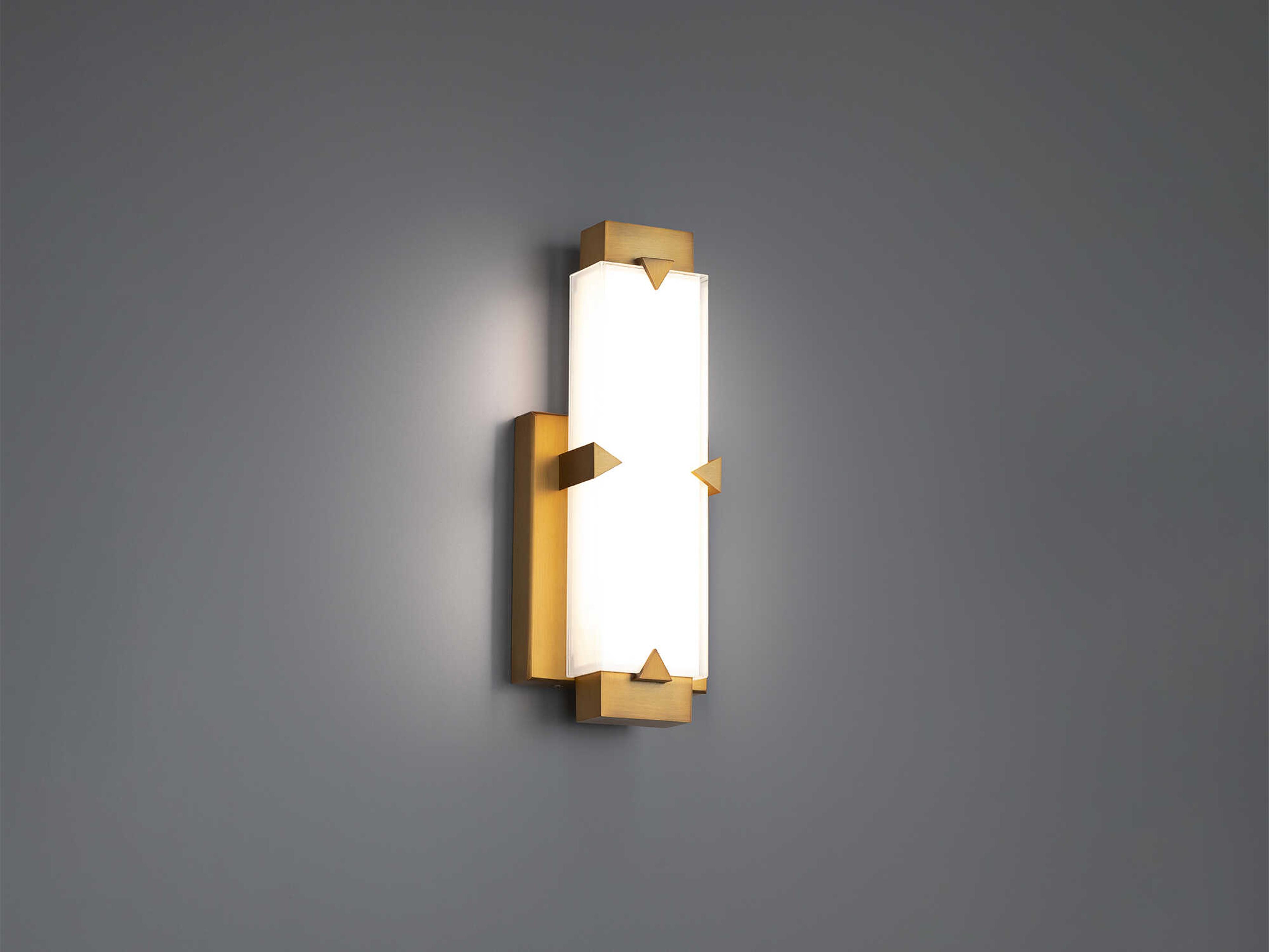 Modern Forms Carlisle 1-Light Aged Brass Wall Sconce