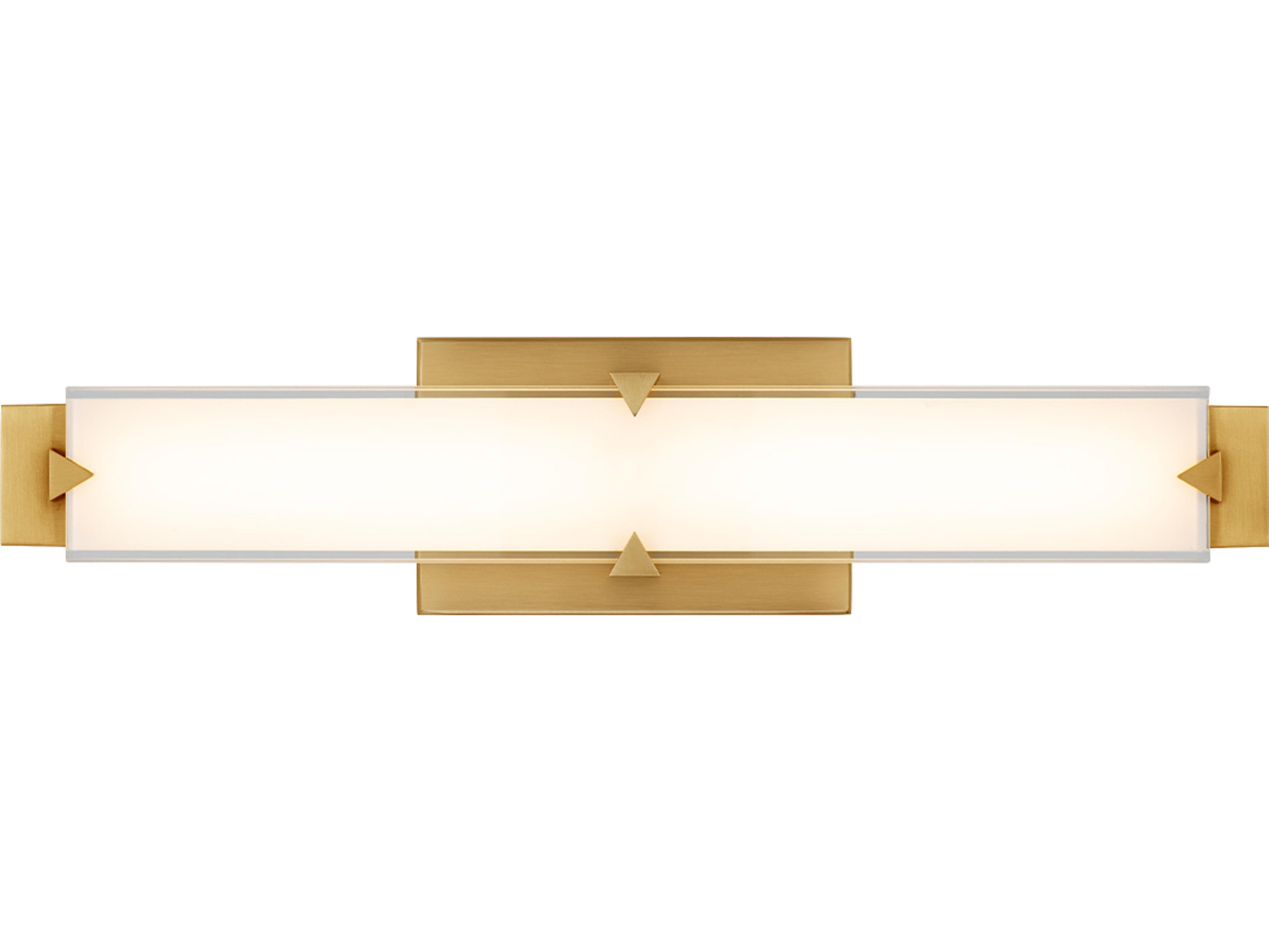 Modern Forms Carlisle 1-Light Aged Brass Vanity Light