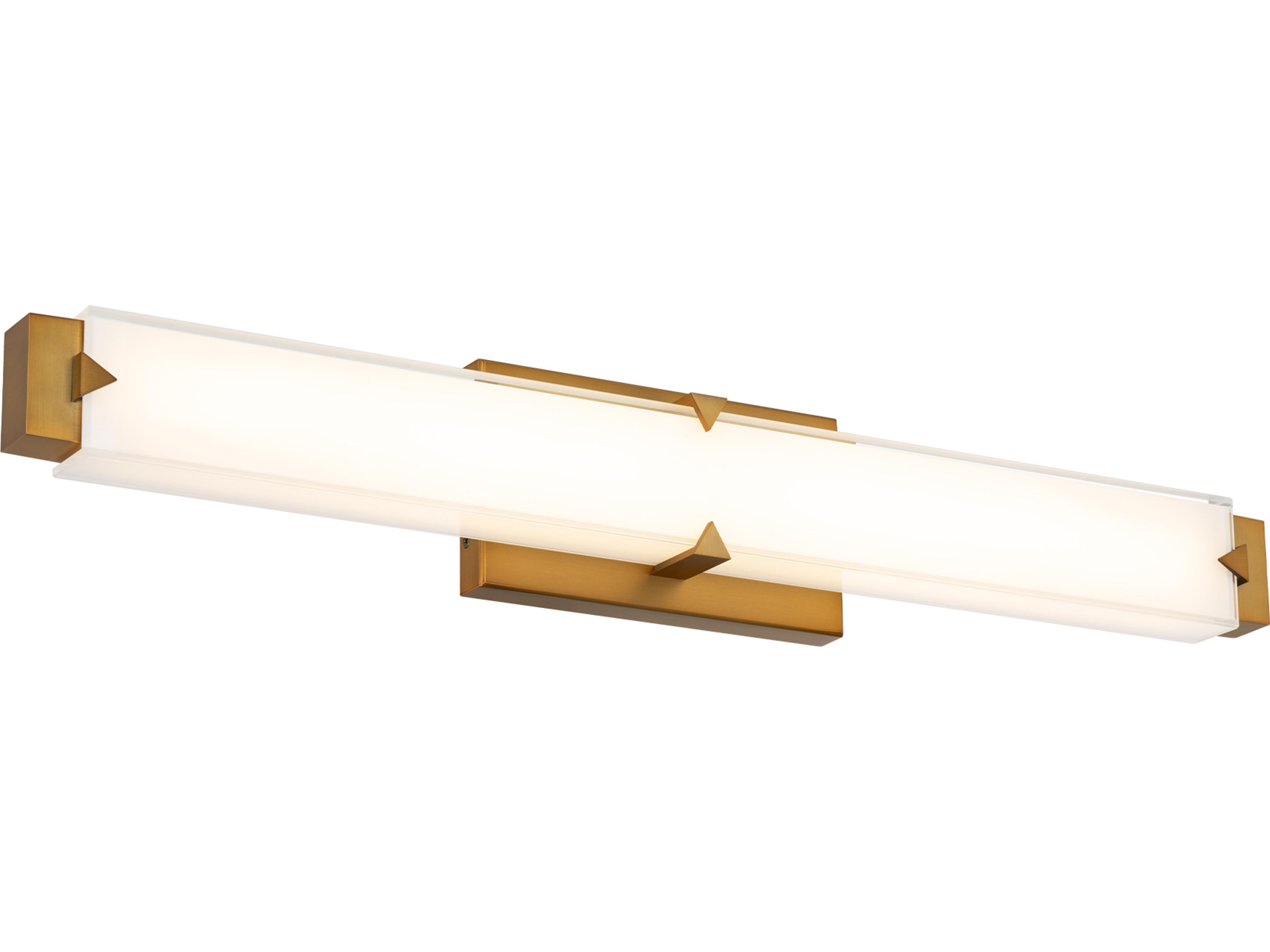 Carlisle 1-Light Aged Brass Vanity Light