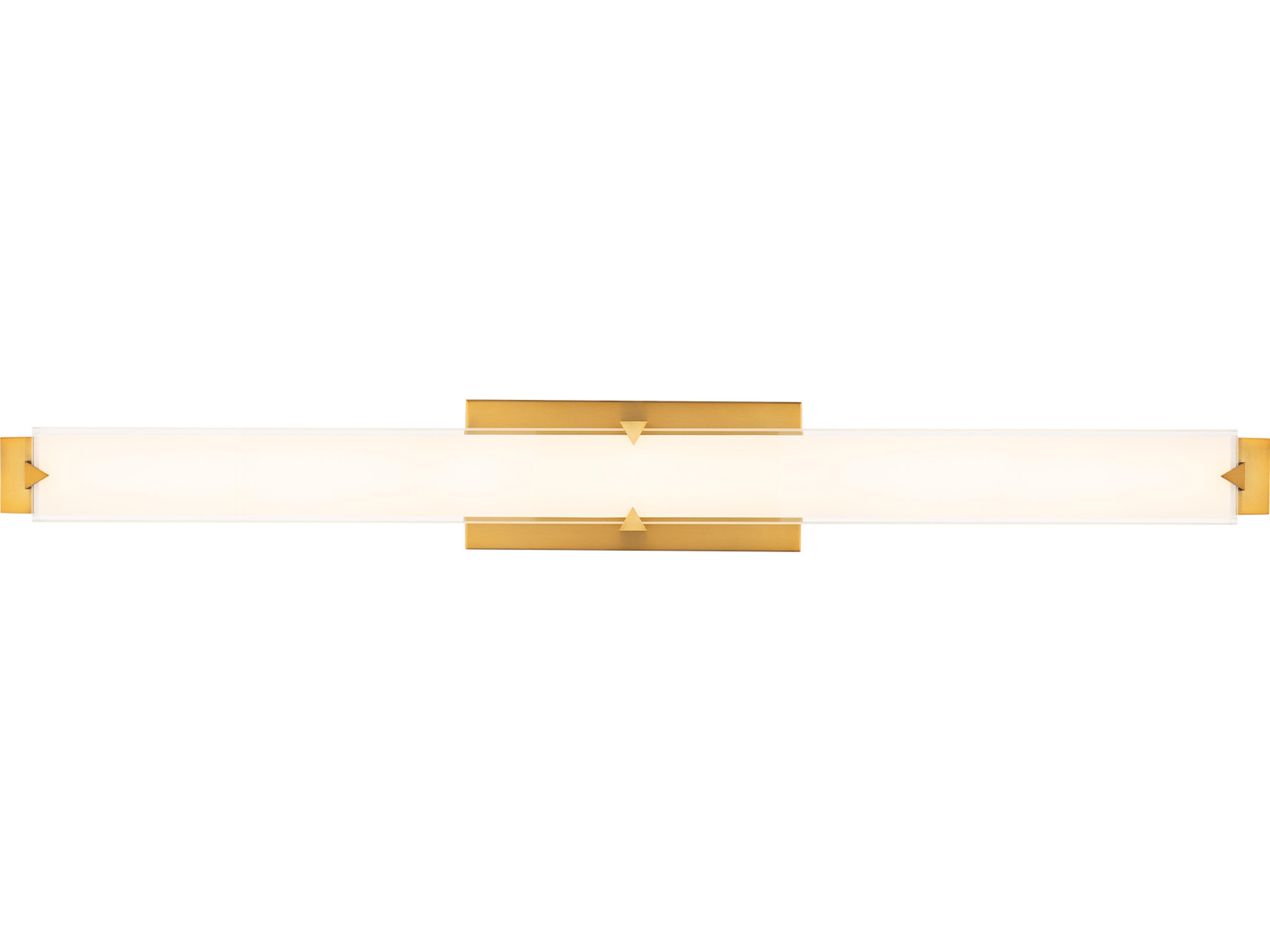 Modern Forms Carlisle 1-Light Aged Brass Vanity Light