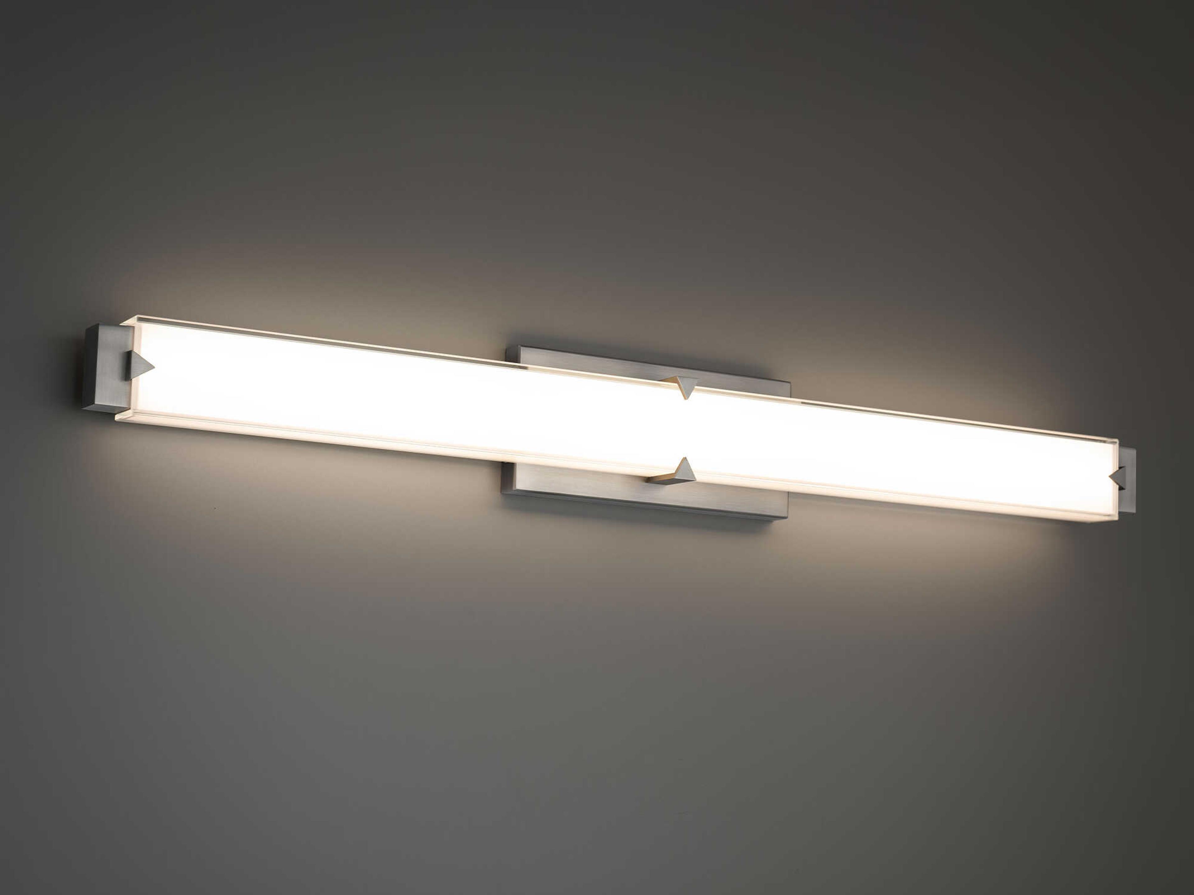 Modern Forms Carlisle 1-Light Brushed Nickel Vanity Light