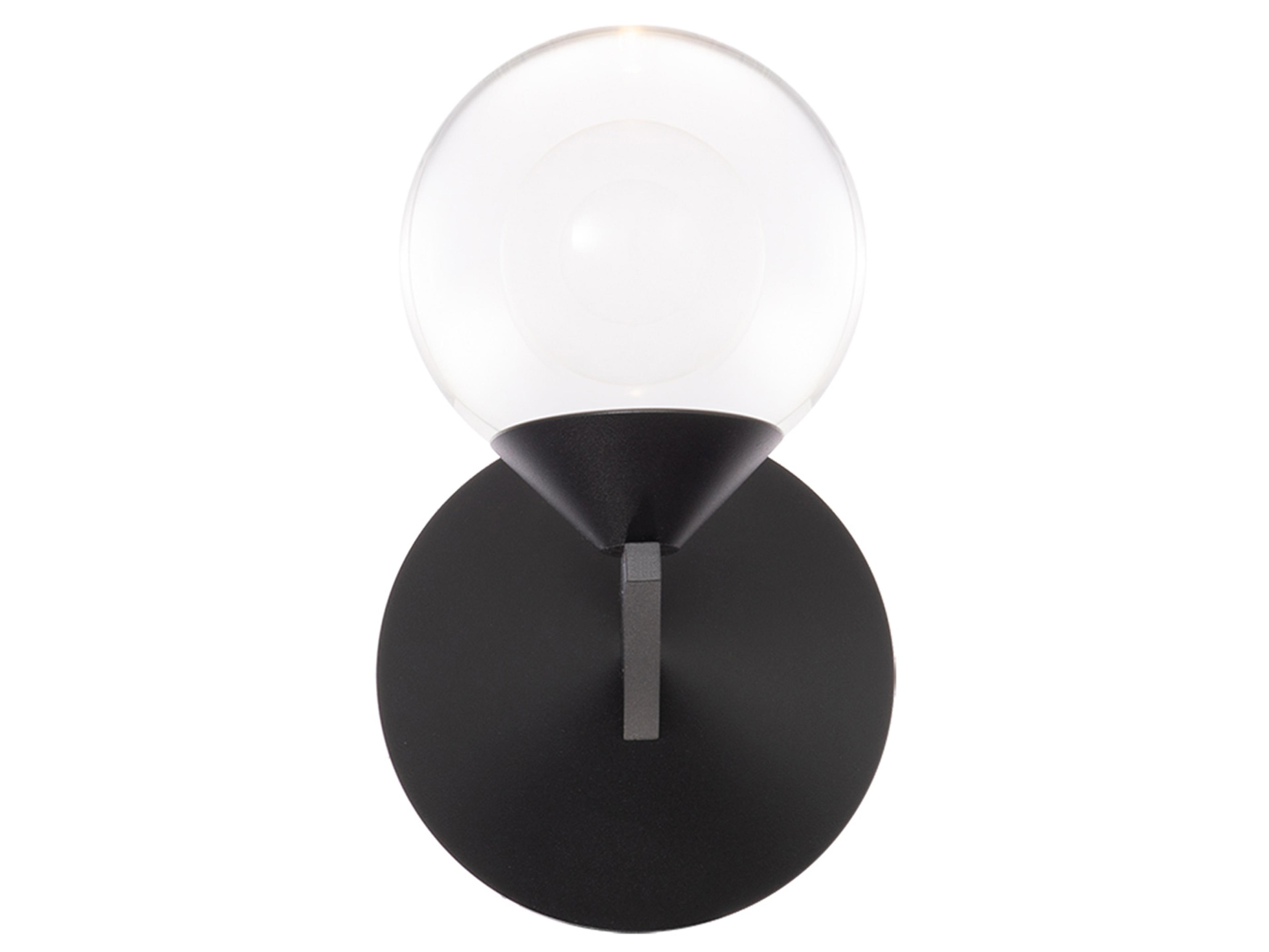 Modern Forms Double Bubble 1-Light Black Crystal LED Wall Sconce