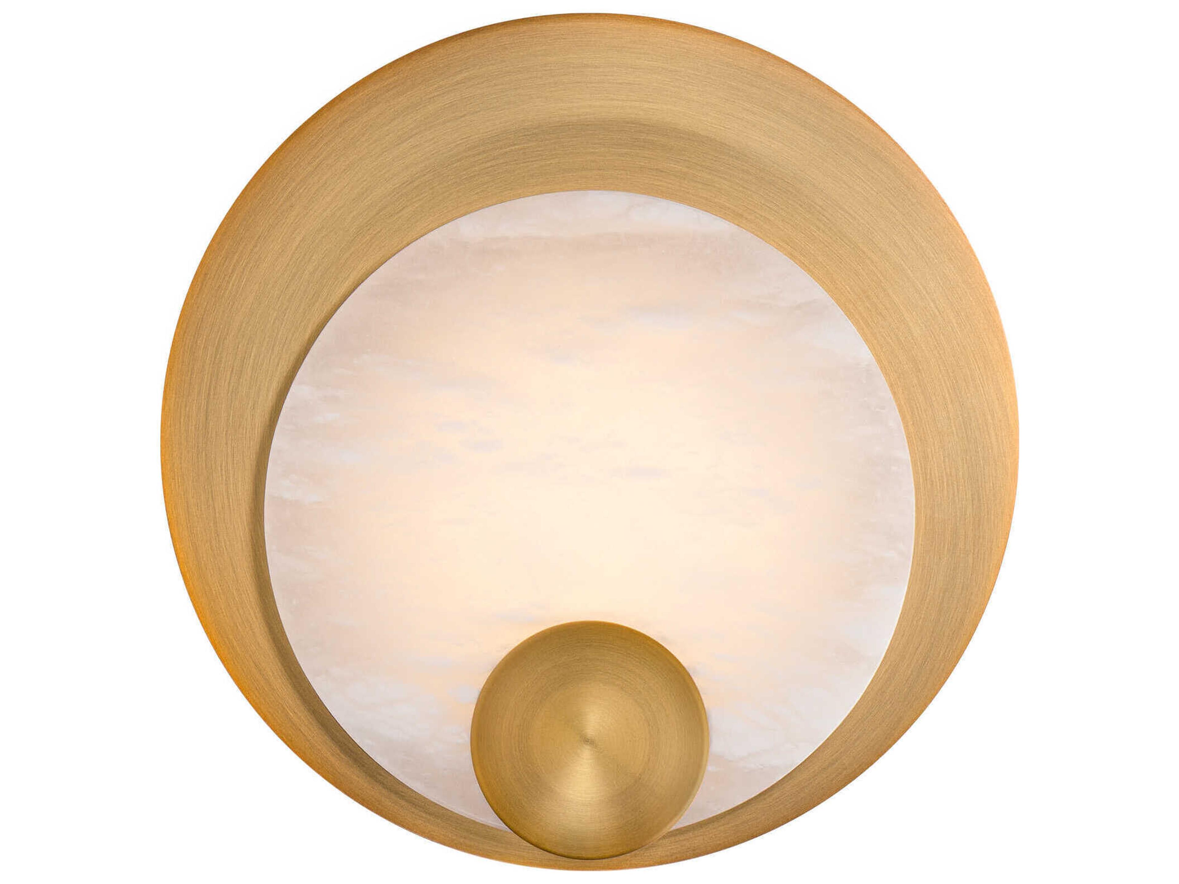 Modern Forms Rowlings 1-Light Aged Brass Glass LED Wall Sconce