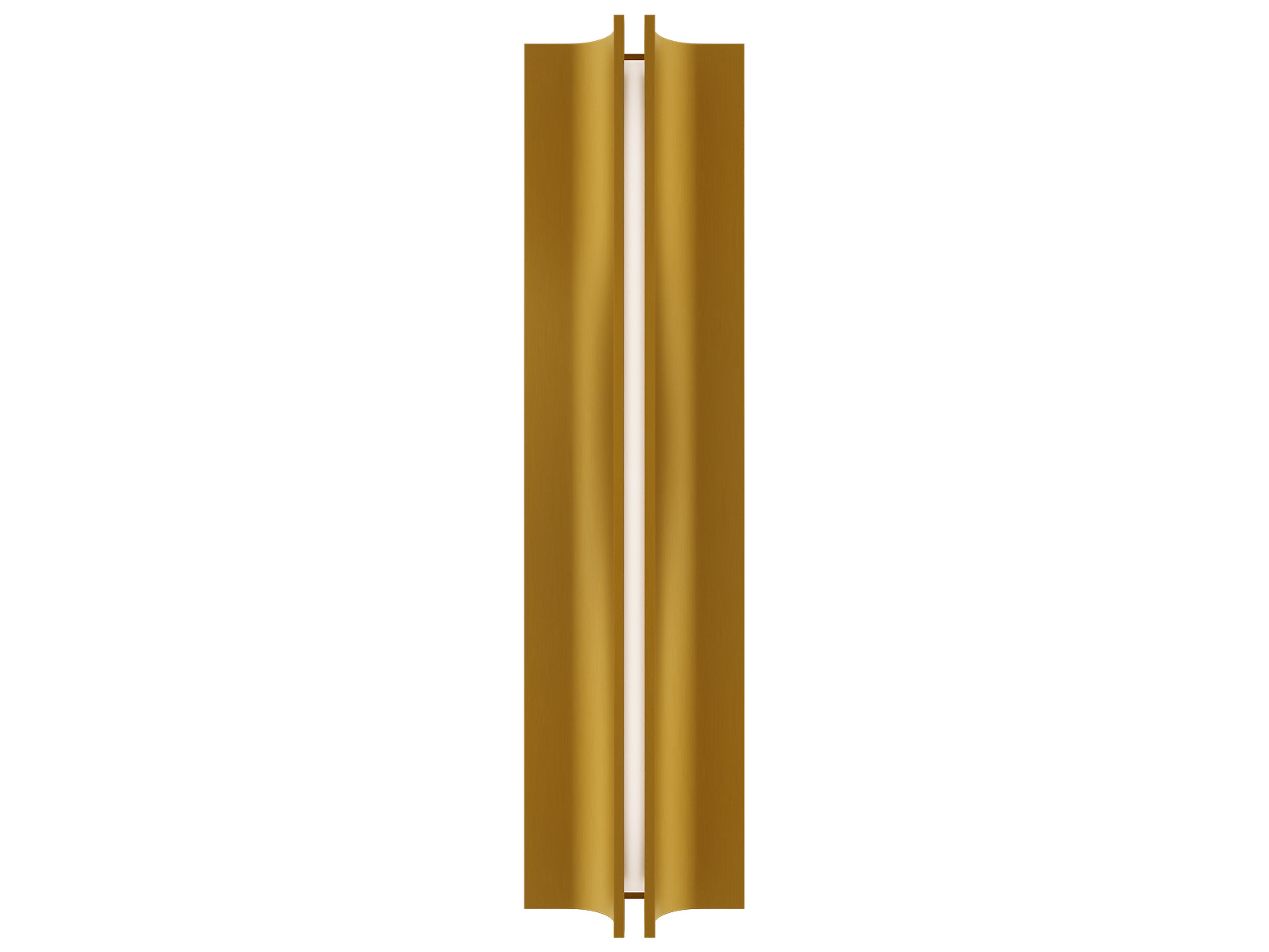 Modern Forms Strait 1-Light Aged Brass Wall Sconce