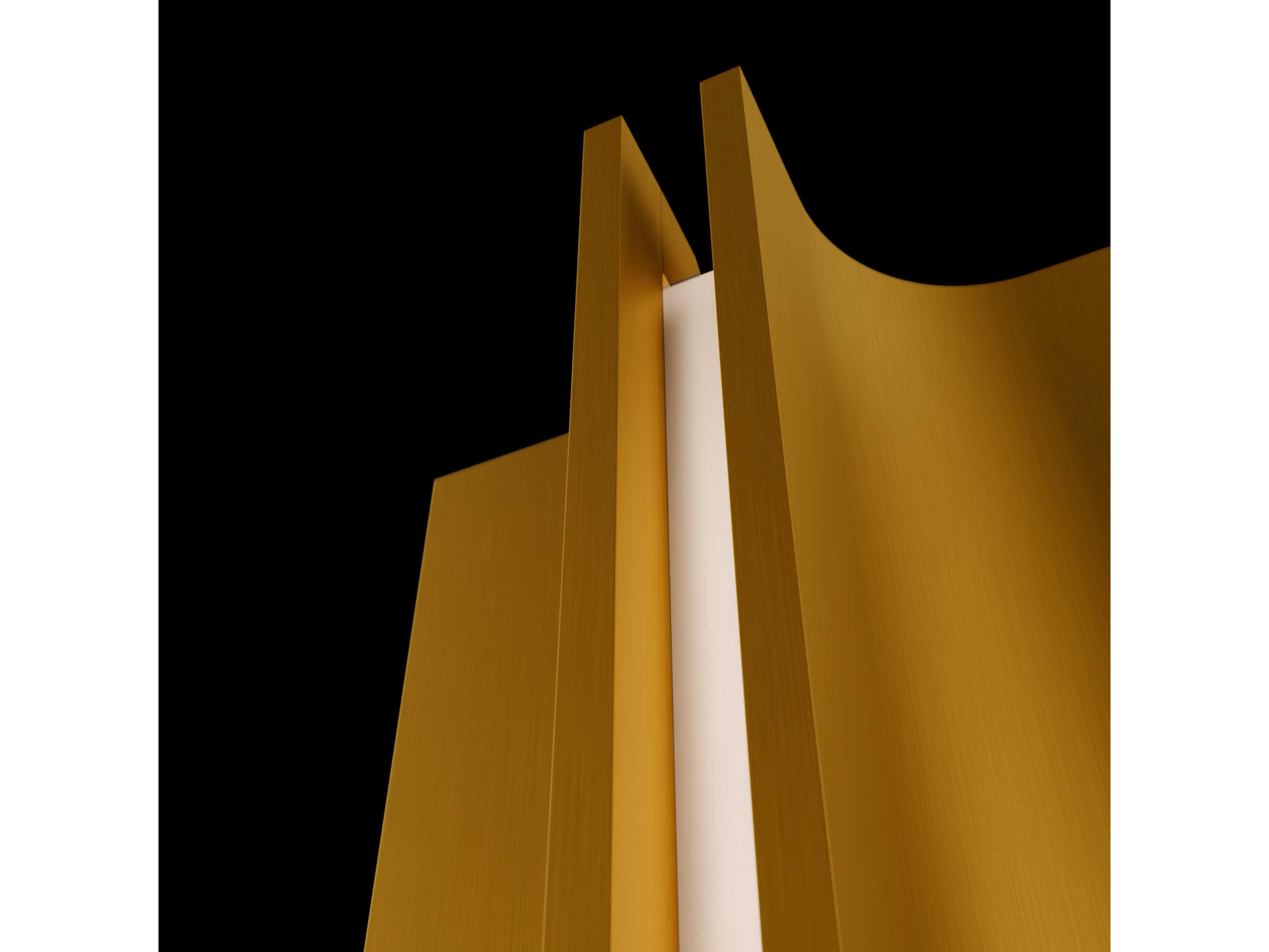 Modern Forms Strait 1-Light Aged Brass Wall Sconce