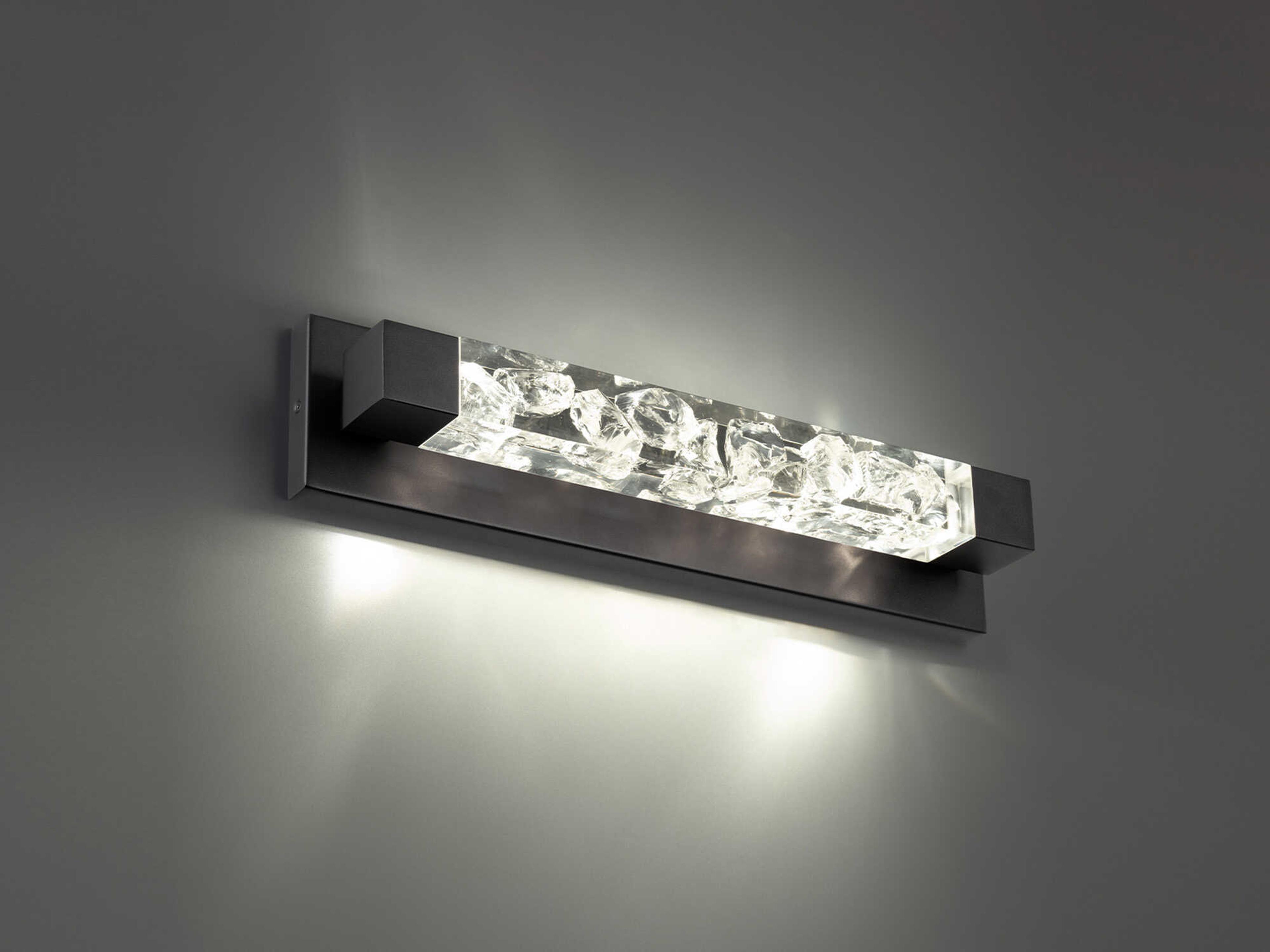 Modern Forms Terra 1-Light Black Crystal LED Vanity Light