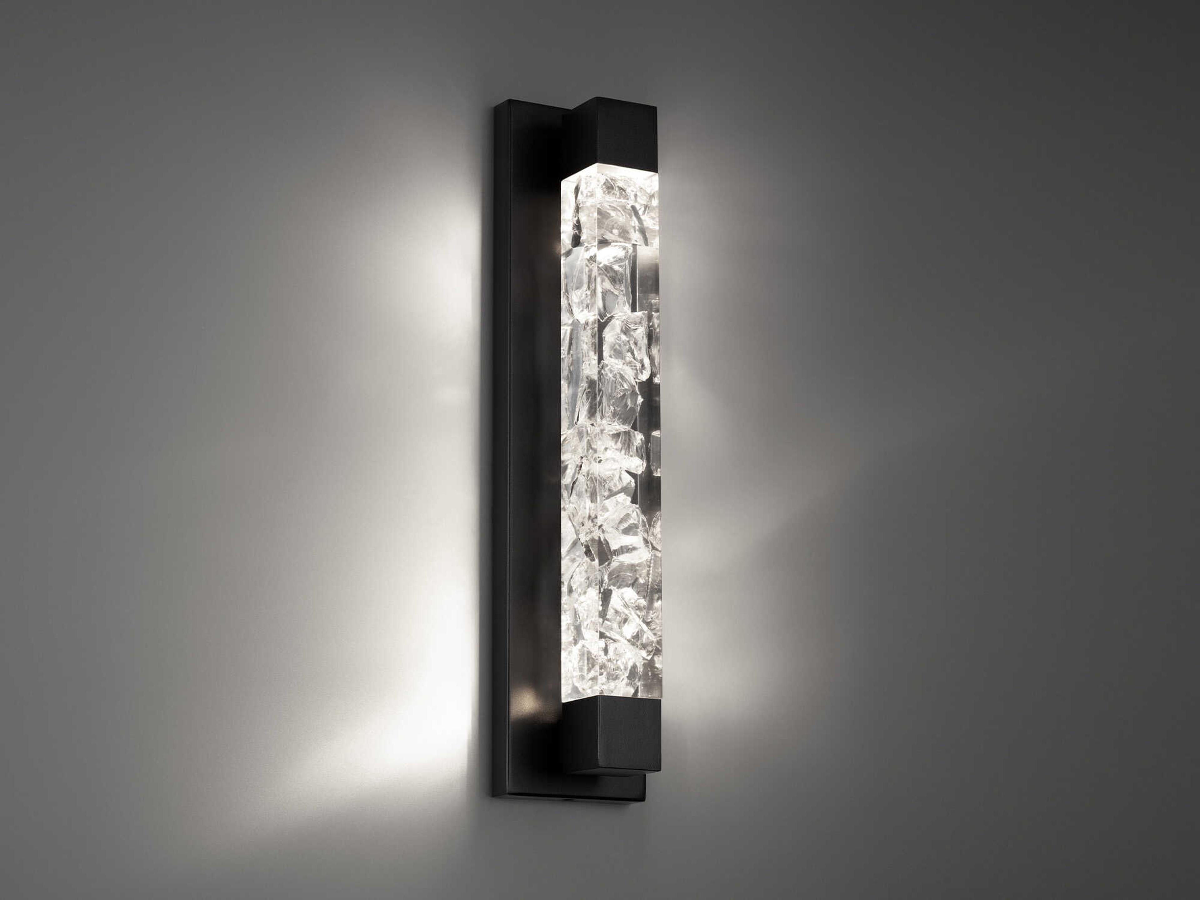 Modern Forms Terra 1-Light Black Crystal LED Vanity Light