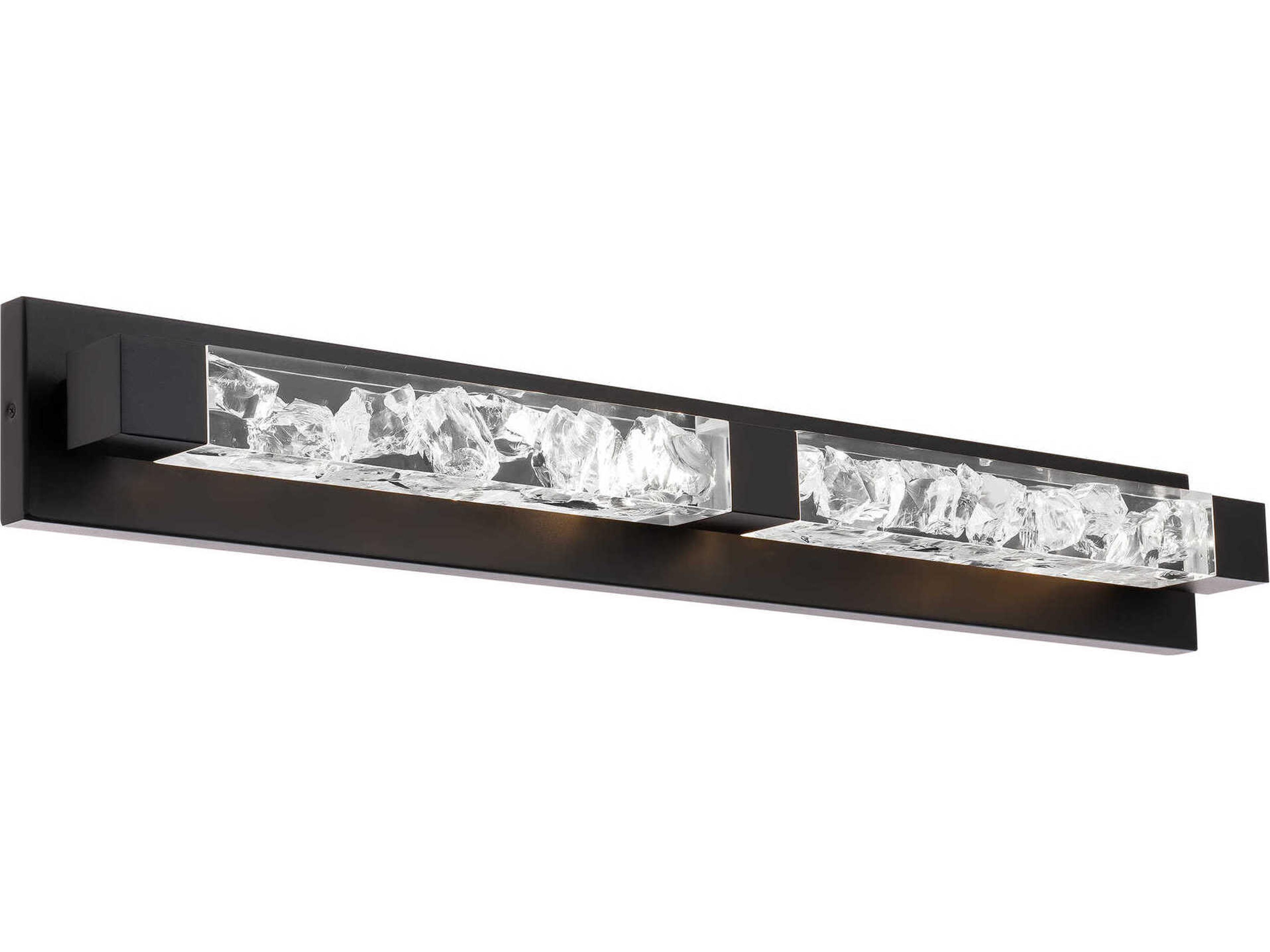 Modern Forms Terra 2-Light Black Crystal LED Vanity Light