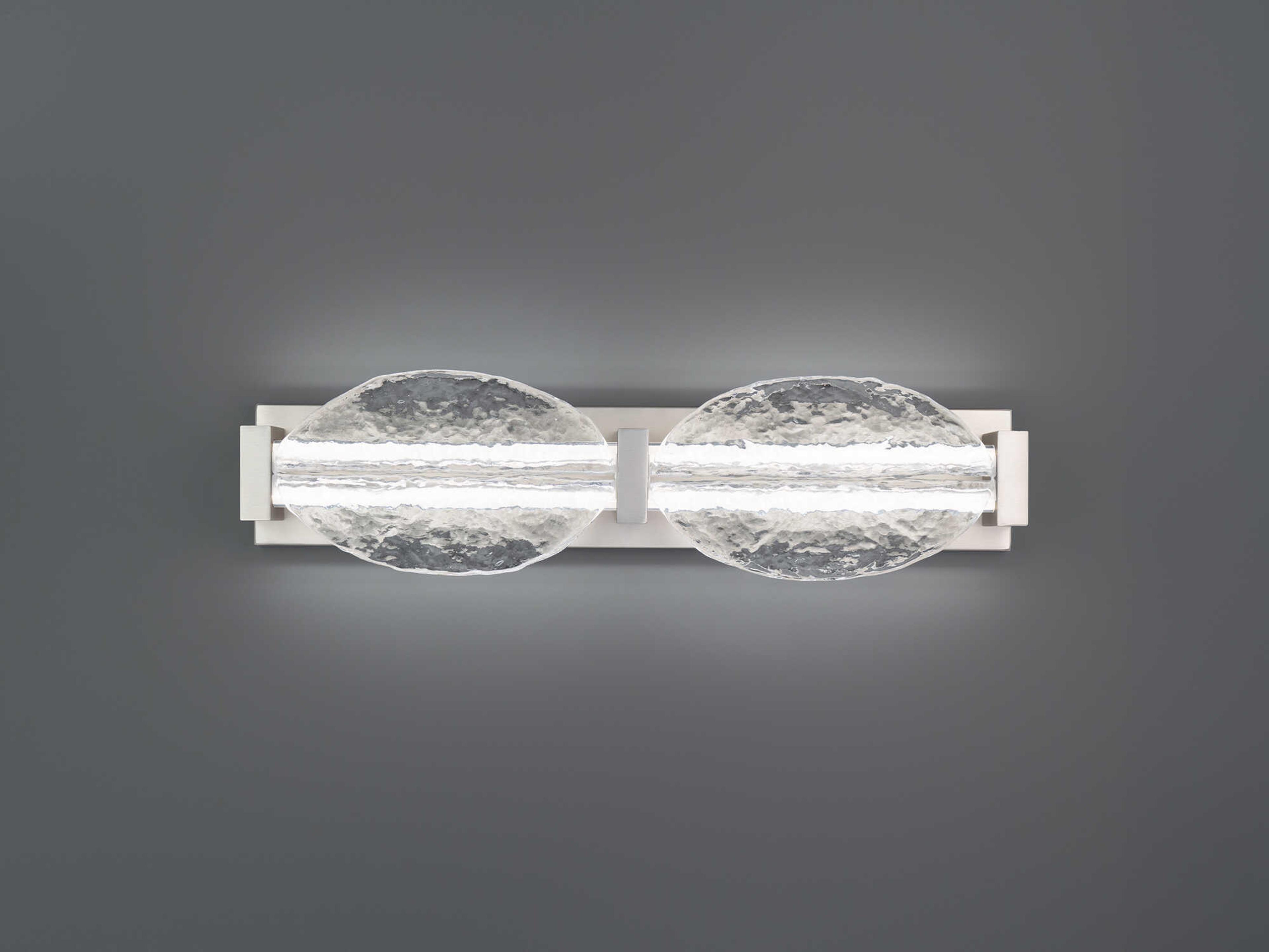 Modern Forms Deco 2-Light Brushed Nickel Vanity Light