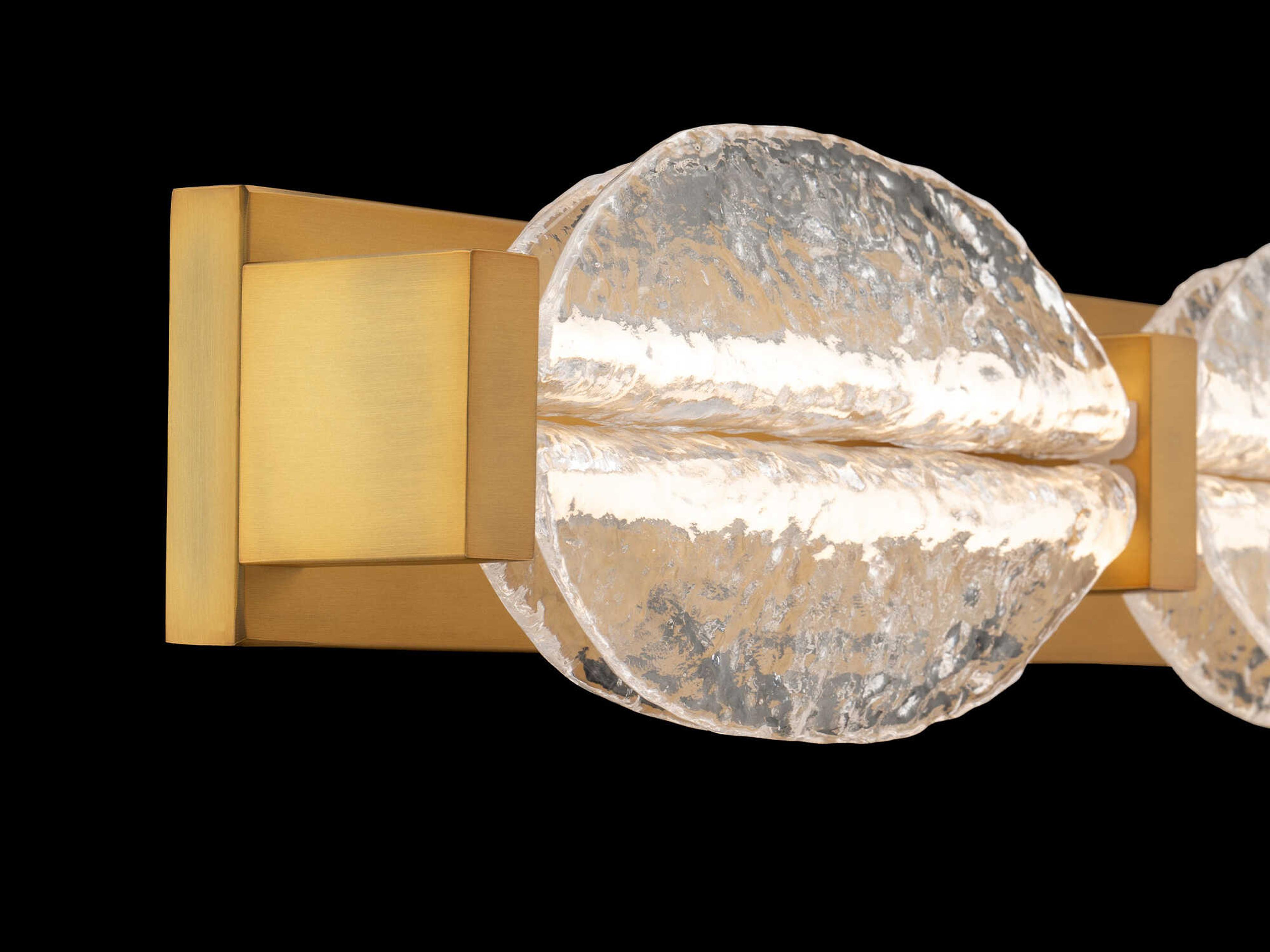 Modern Forms Deco 3-Light Aged Brass Vanity Light