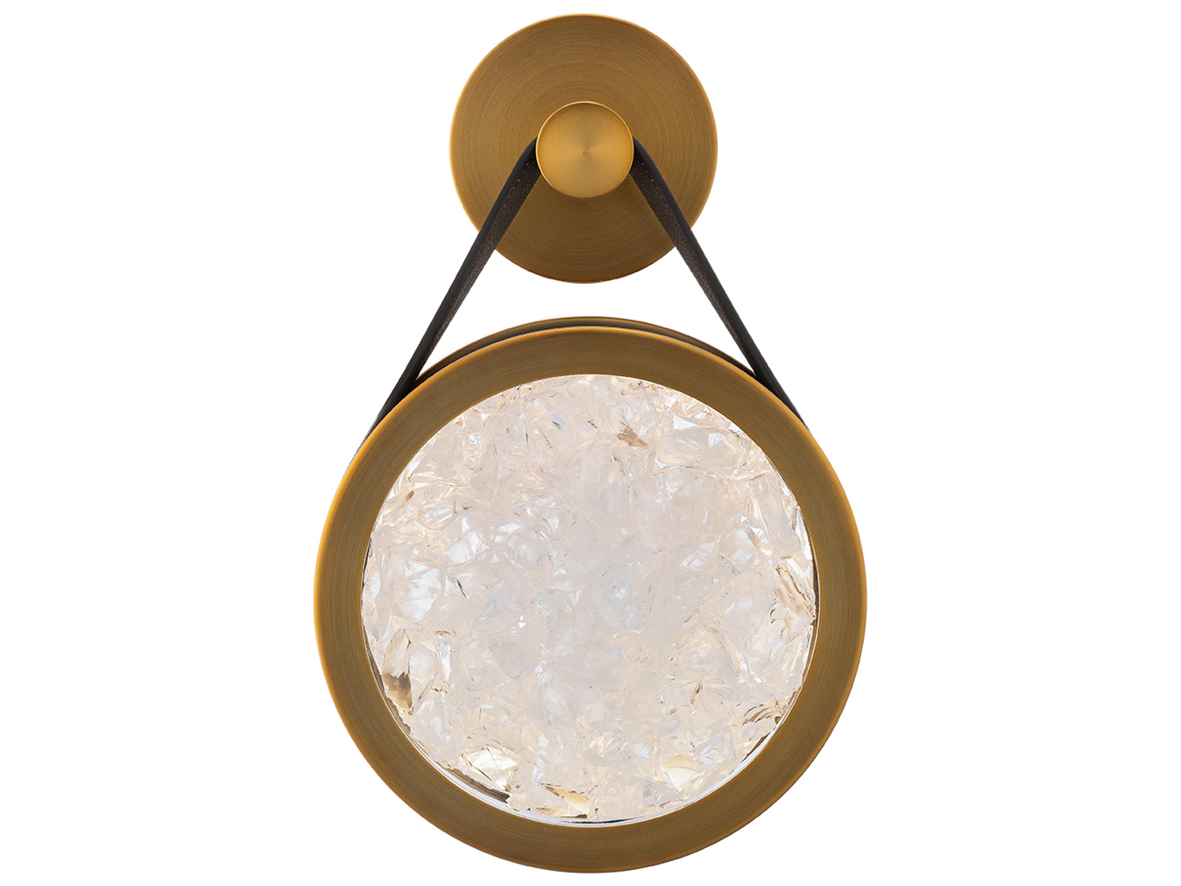 Modern Forms Clare 1-Light Warm Brown Aged Brass Wall Sconce