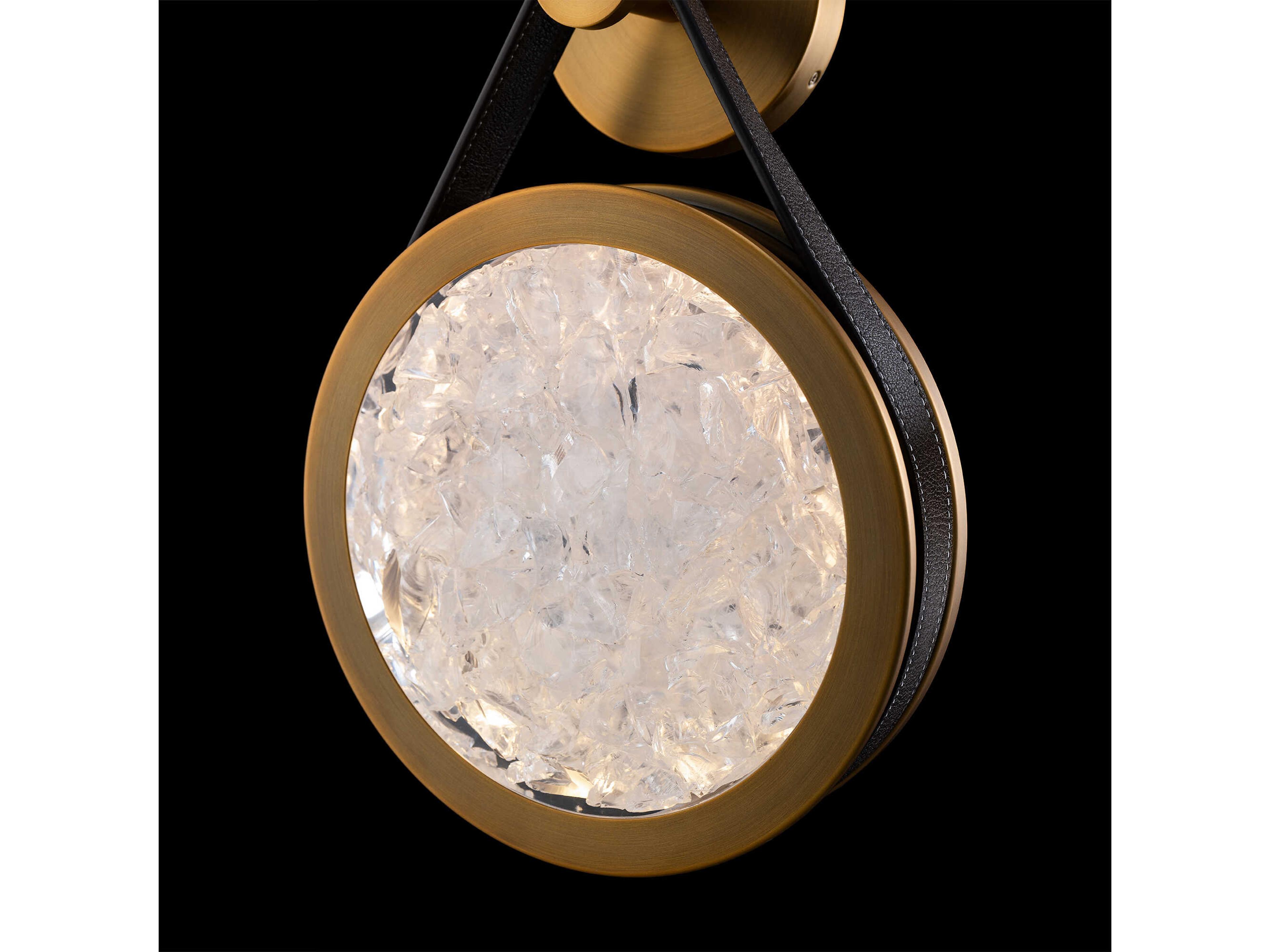 Modern Forms Clare 1-Light Warm Brown Aged Brass Wall Sconce