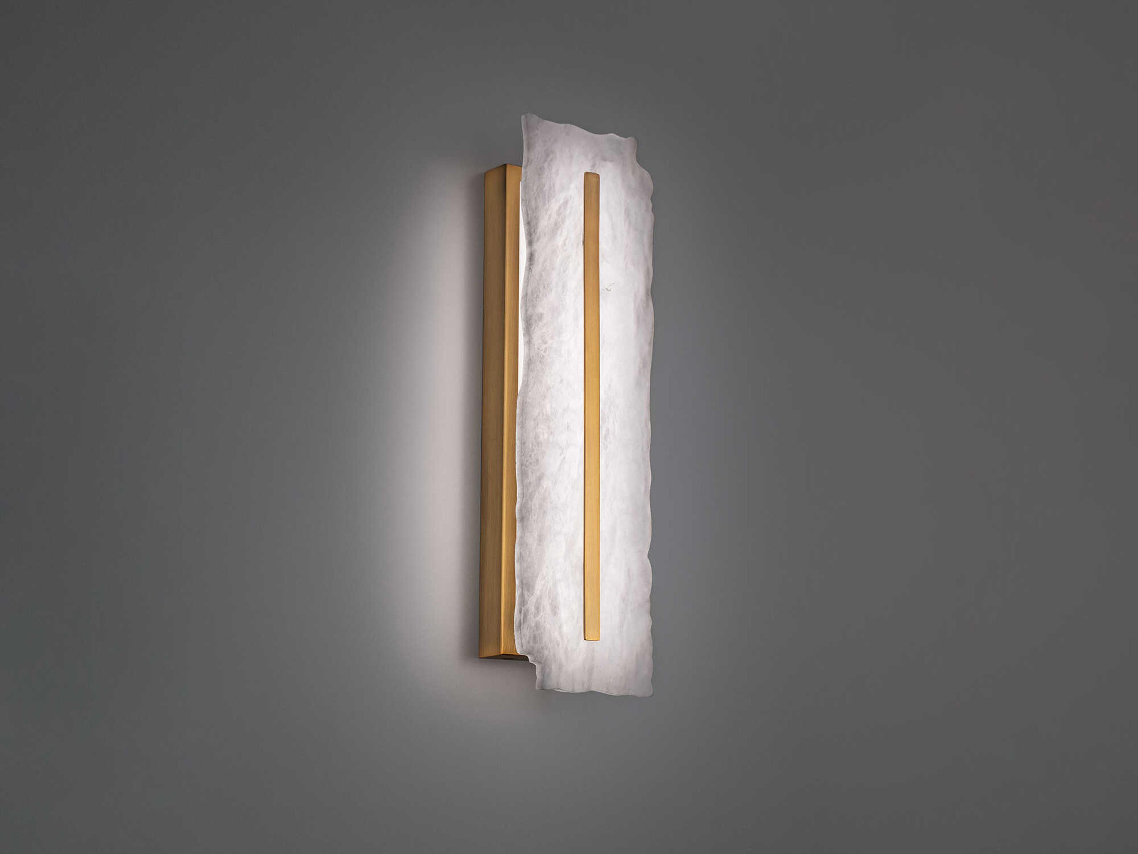 Modern Forms Taffeta 1-Light Aged Brass Wall Sconce
