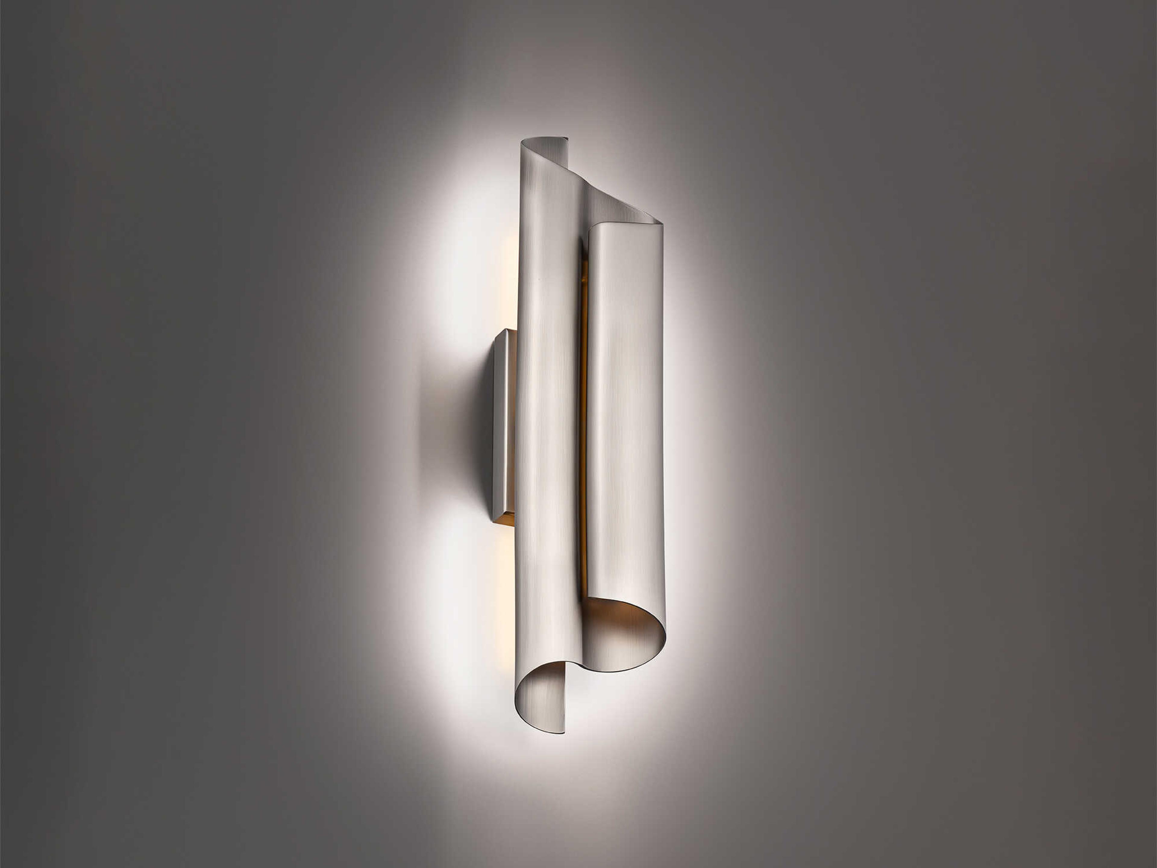 Modern Forms Pirouette 1-Light Brushed Nickel Wall Sconce