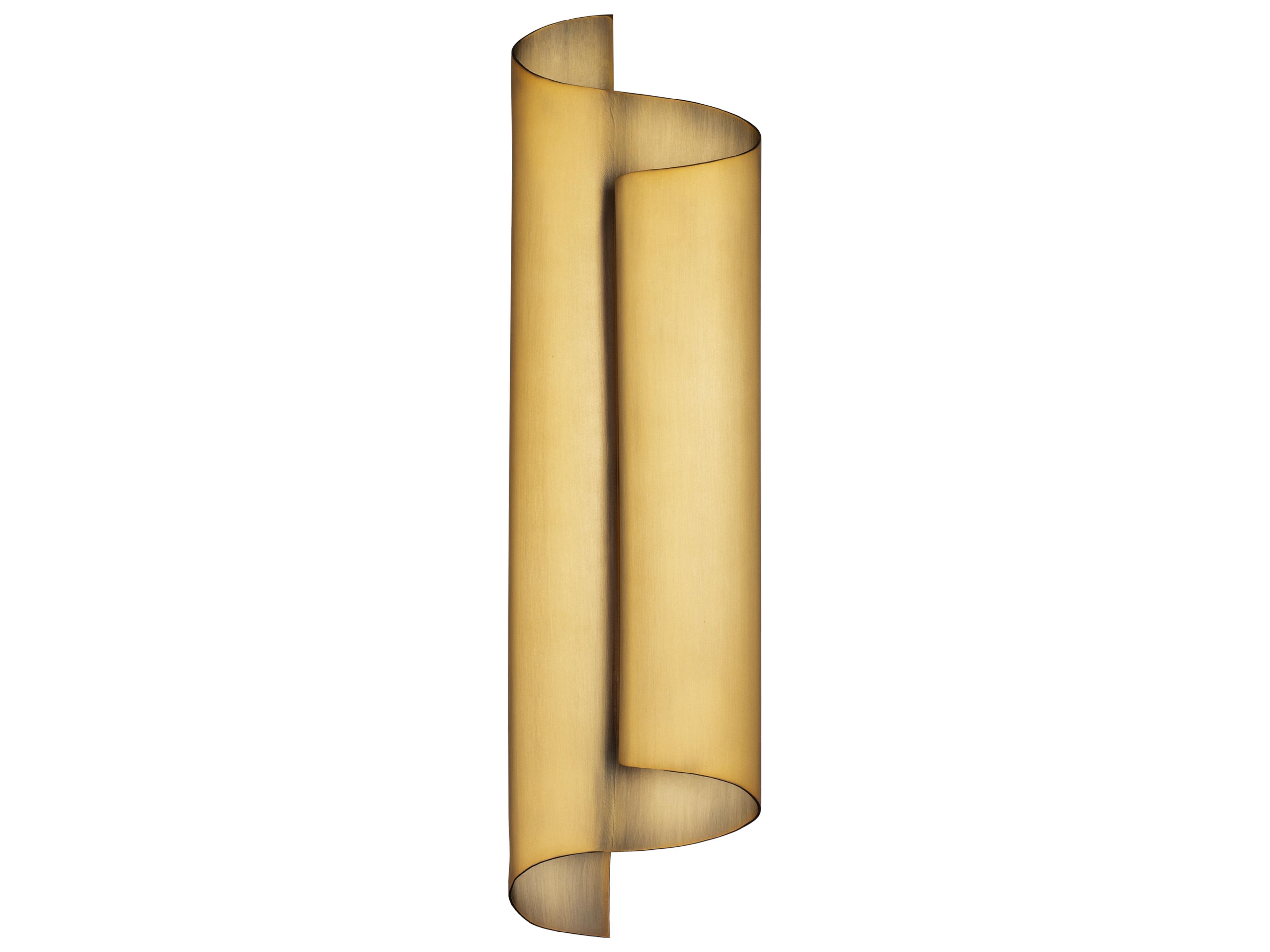 Pirouette 1-Light Aged Brass Wall Sconce
