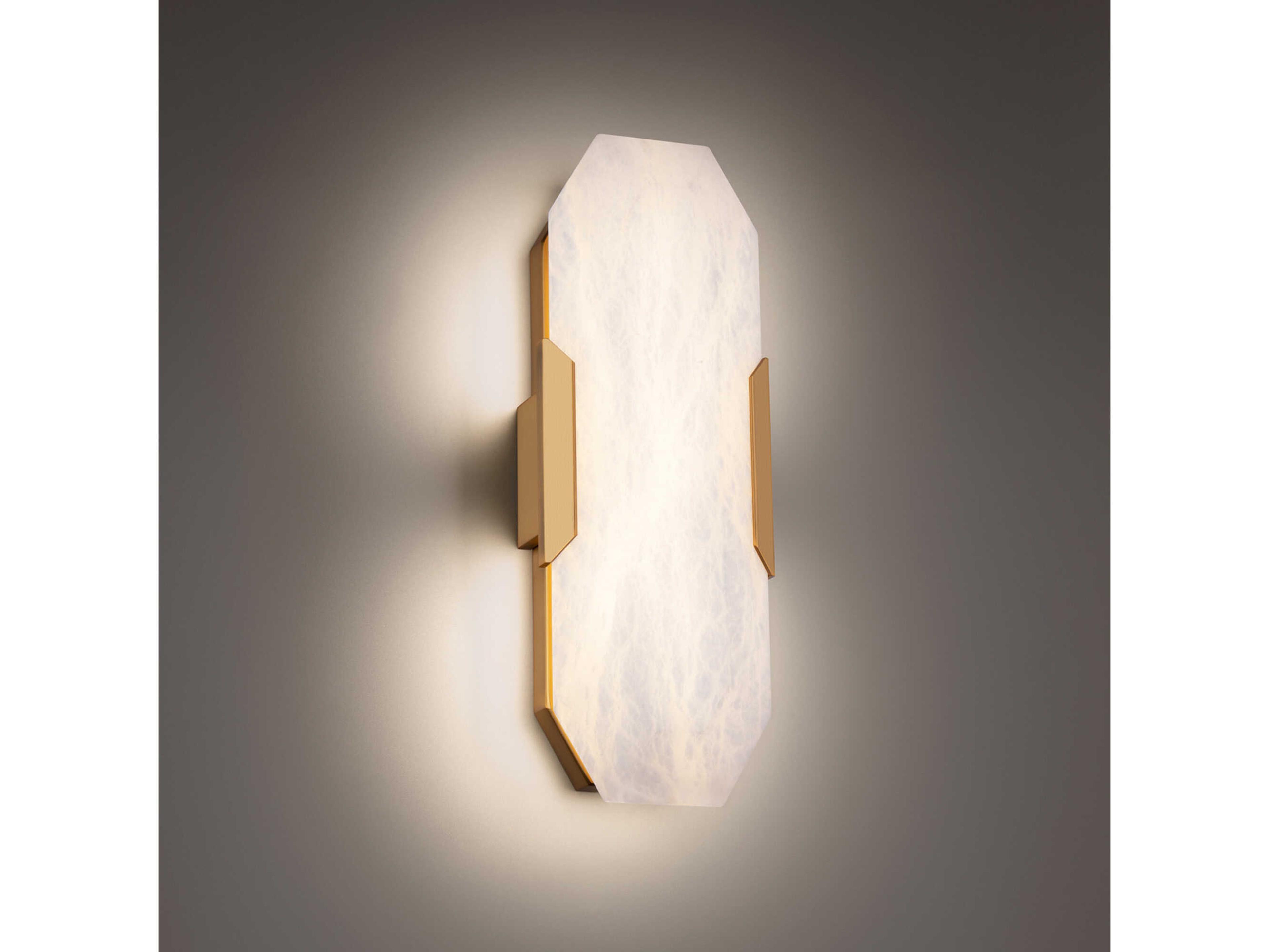 Modern Forms Toulouse 1-Light Aged Brass Glass LED Wall Sconce