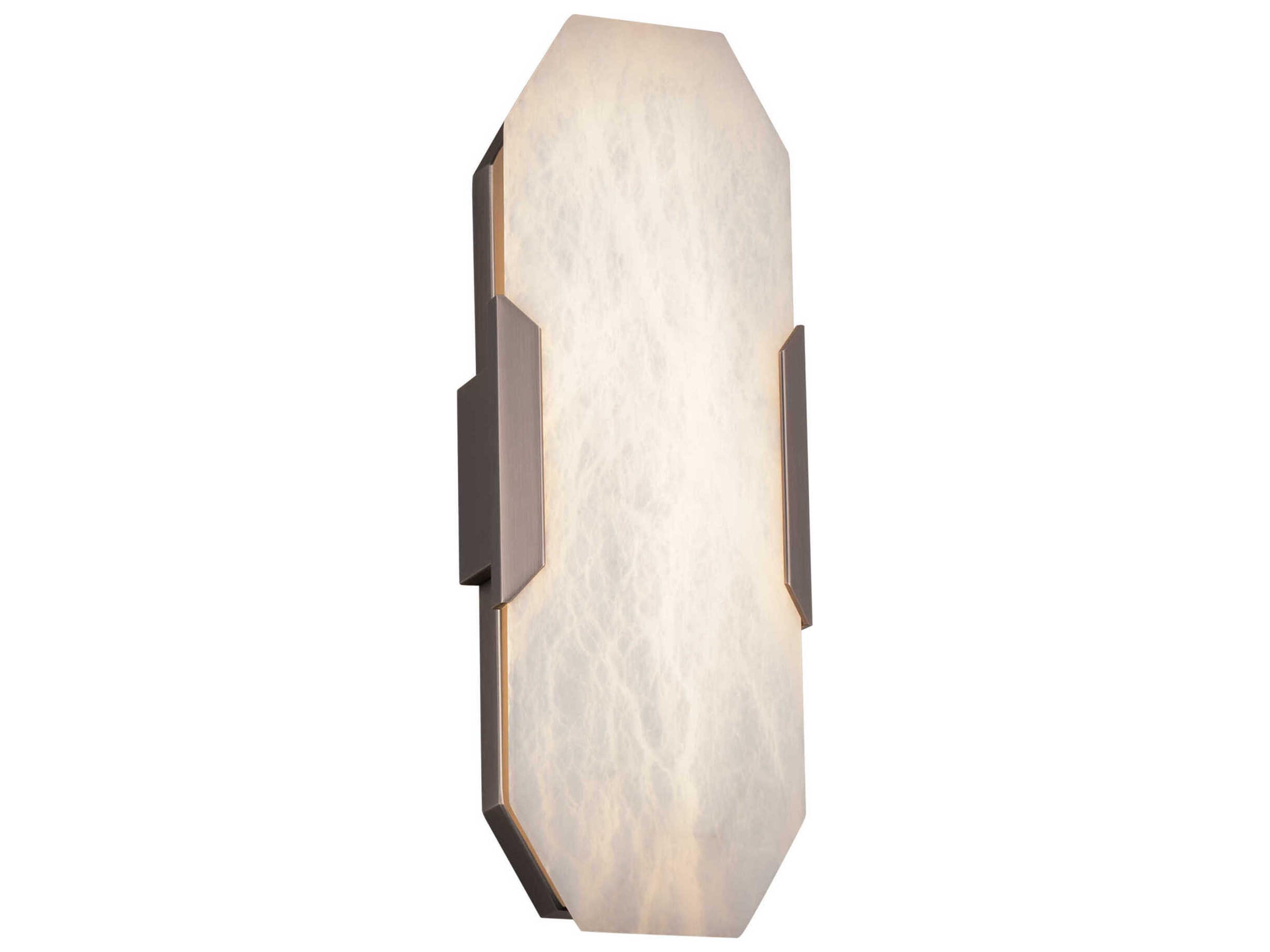 Toulouse 1-Light Antique Nickel Glass LED Wall Sconce