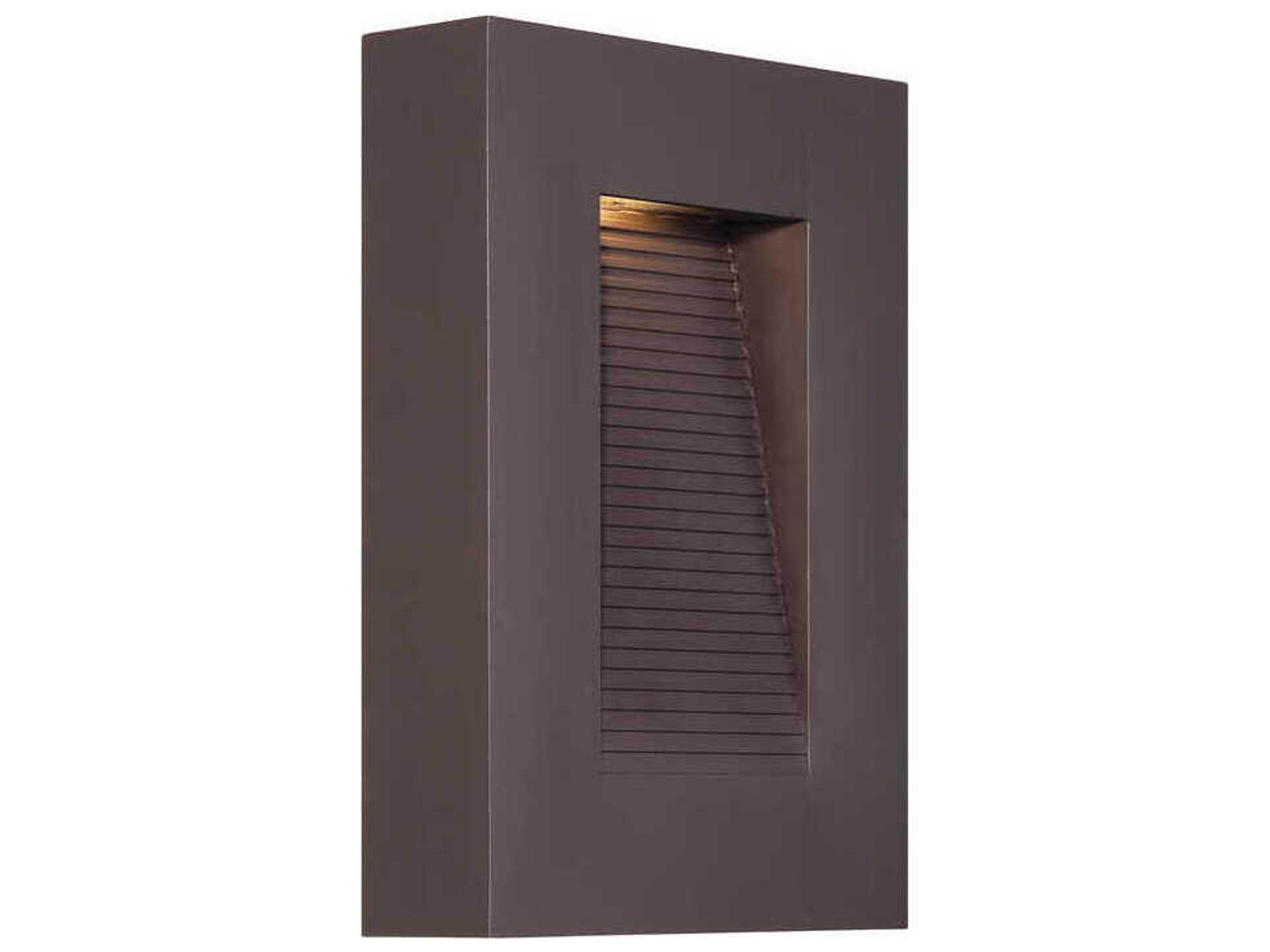Urban Outdoor Wall Sconce Bronze Dimmable LED