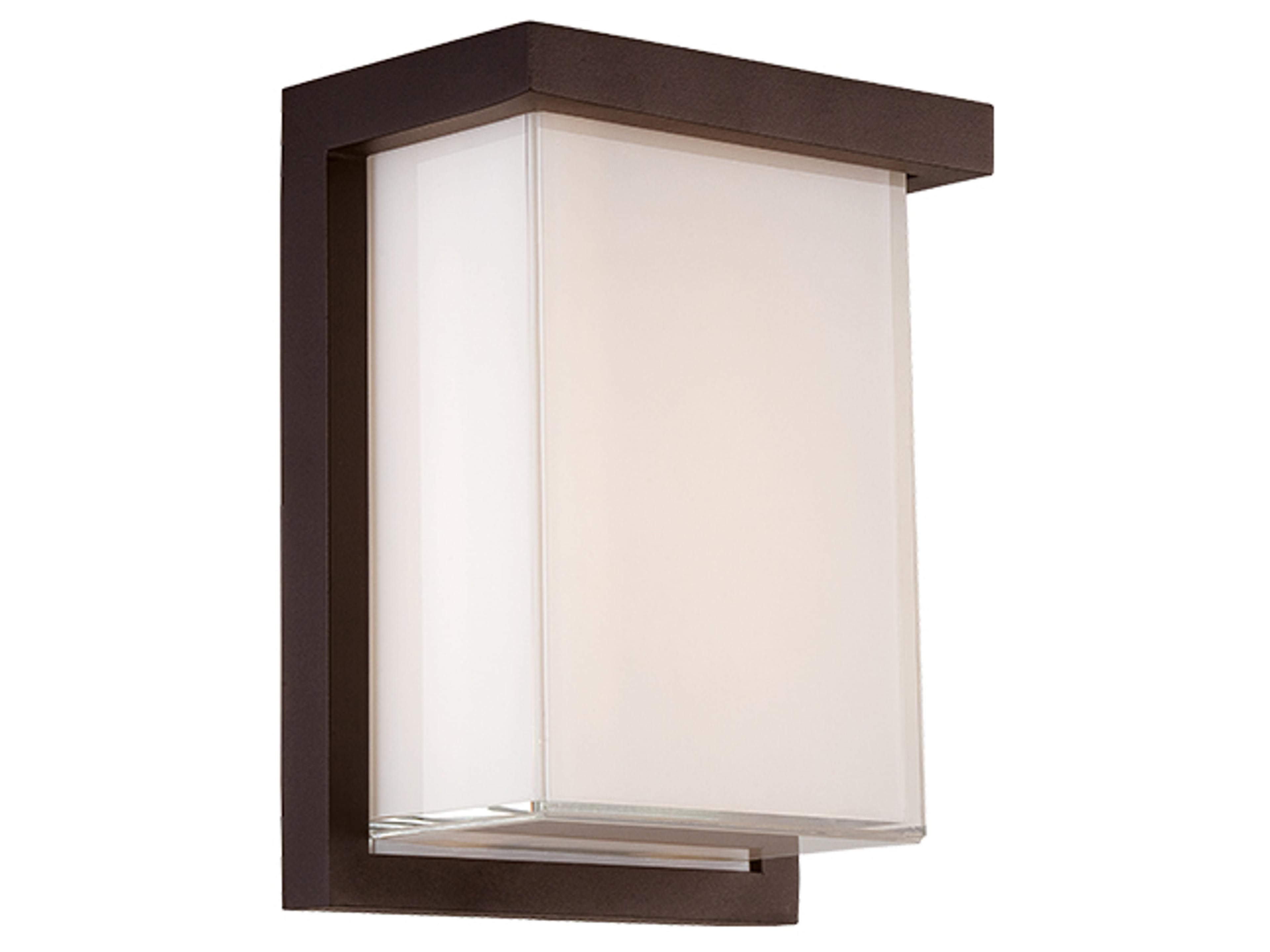 Ledge Outdoor Wall Light Bronze Modern Geometric