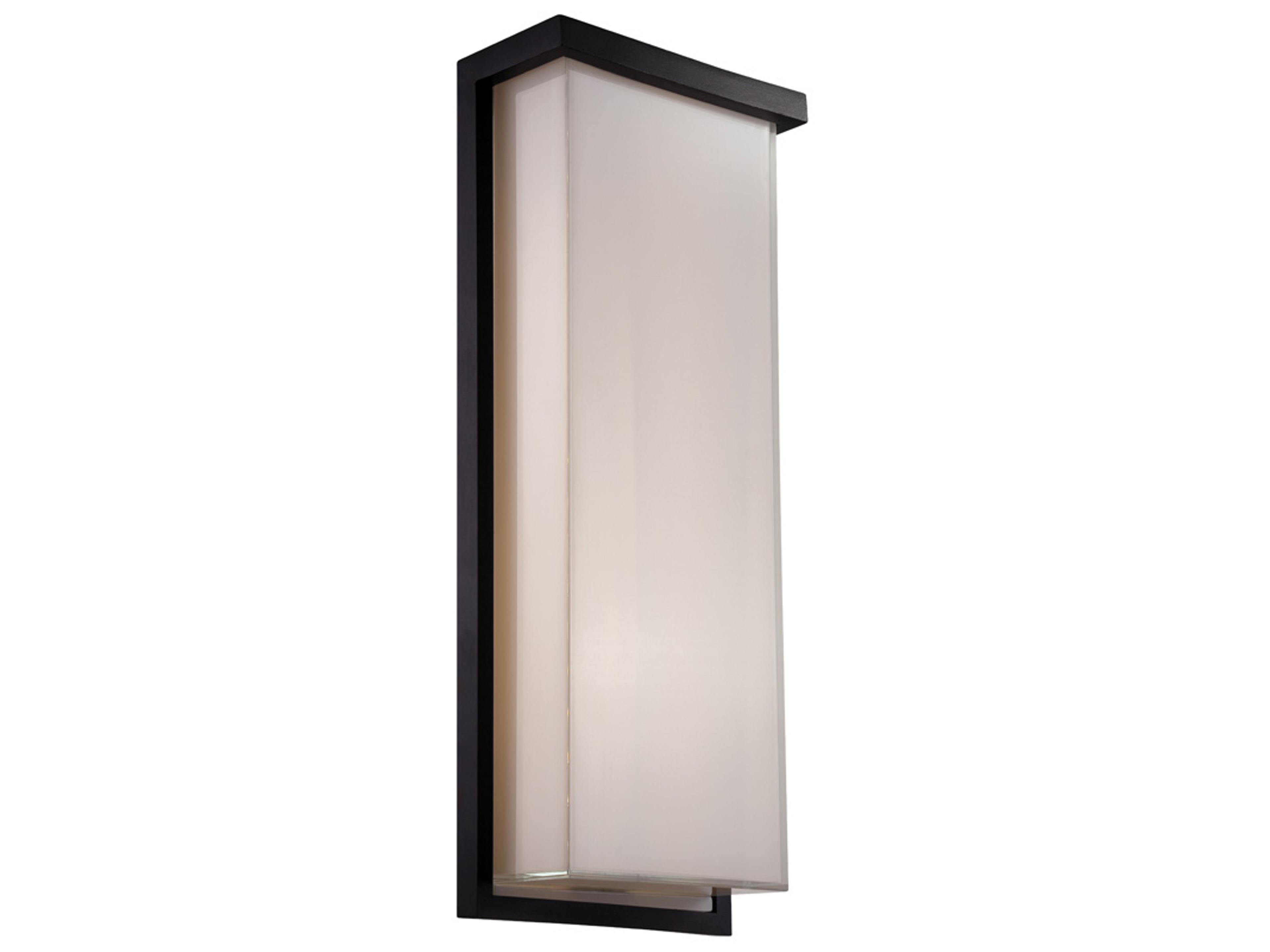 Ledge Outdoor Wall Sconce Black 20 Inch