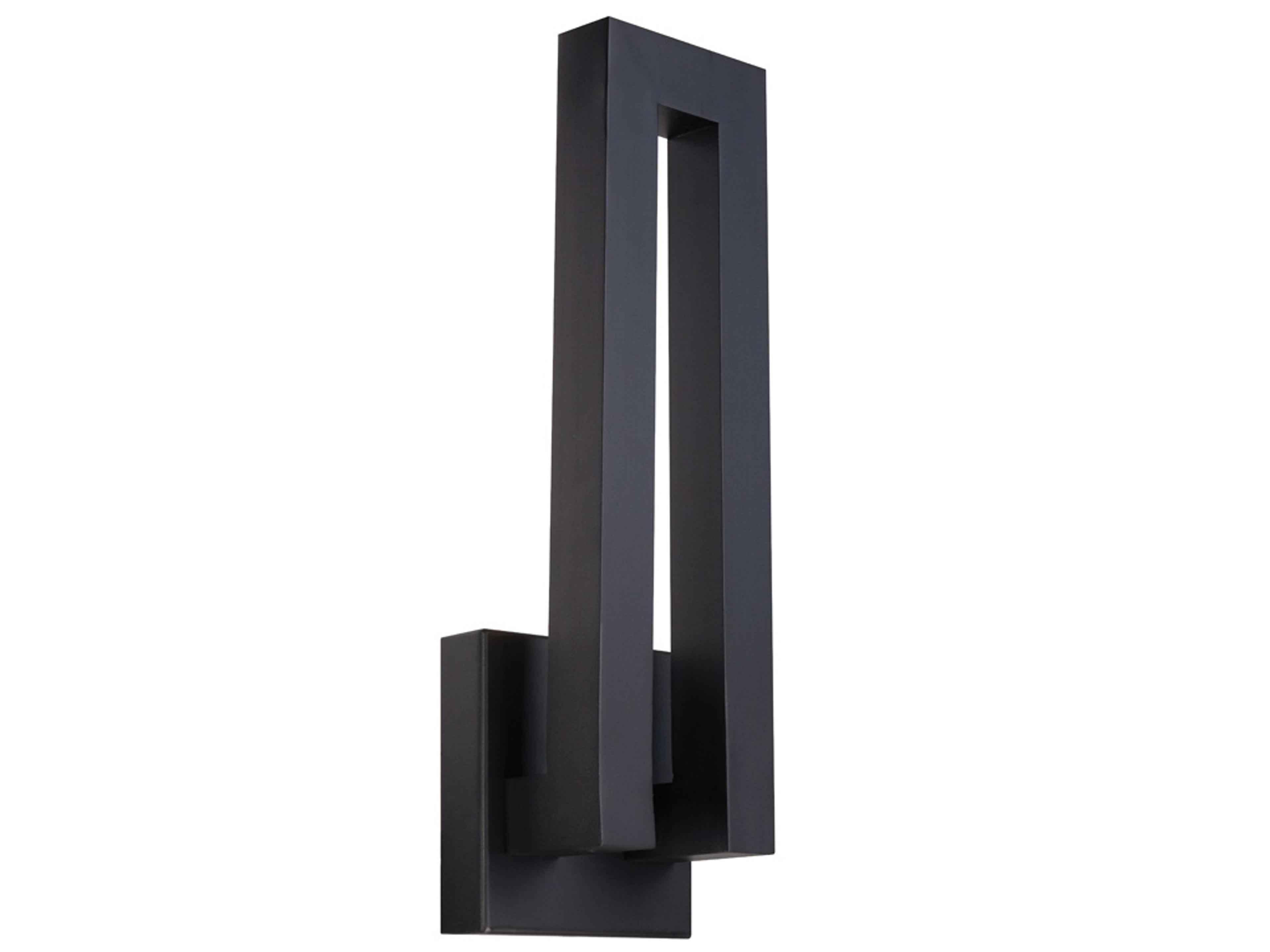 Forq 18in LED Outdoor Wall Sconce in Black