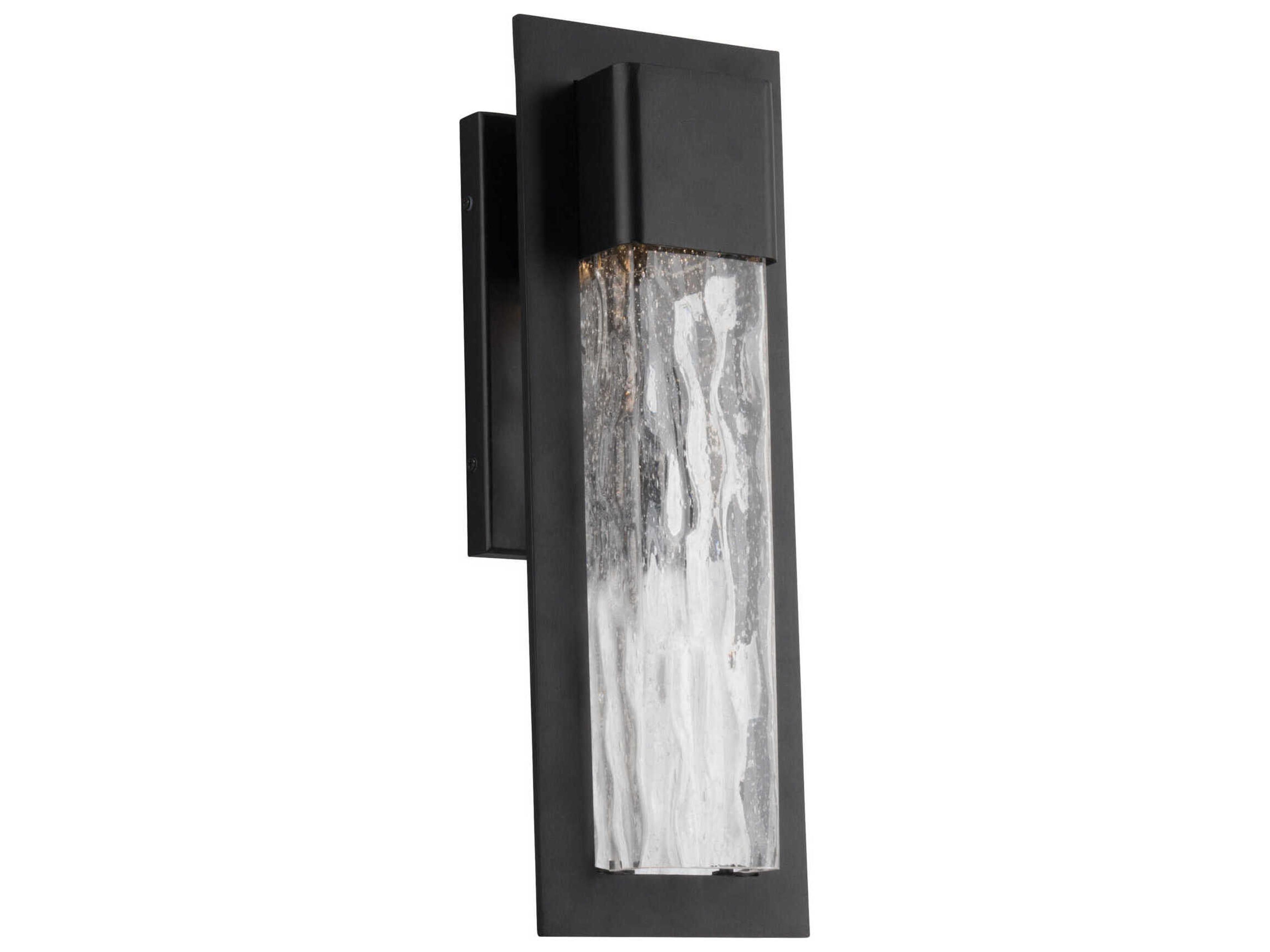 Mist LED Outdoor Wall Sconce in Black