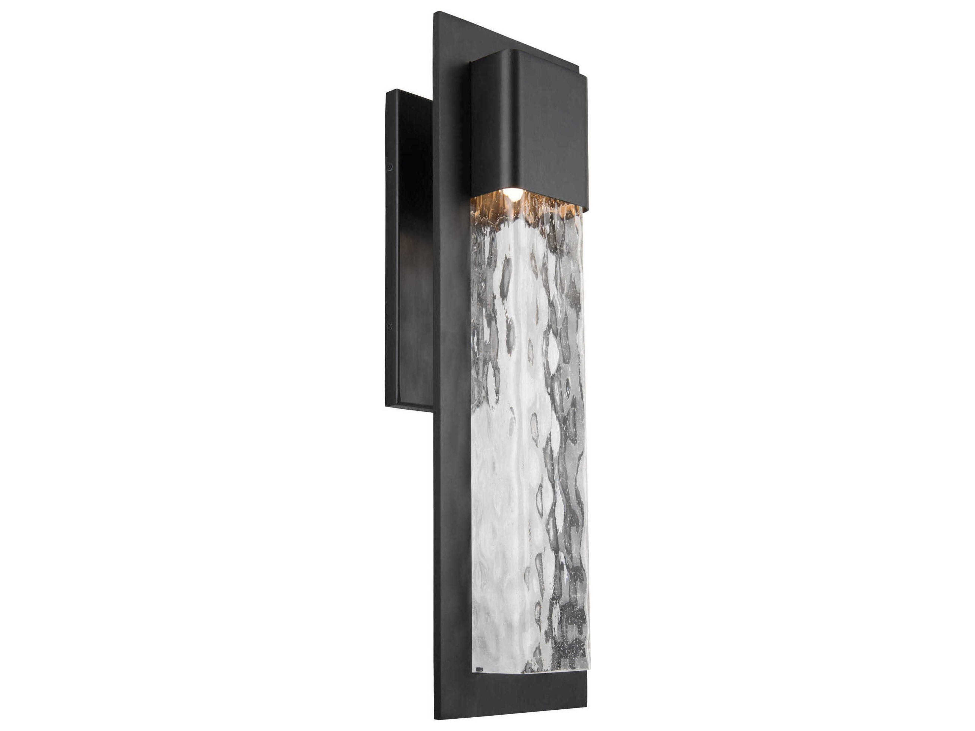 Mist Outdoor Wall Sconce Textured Black