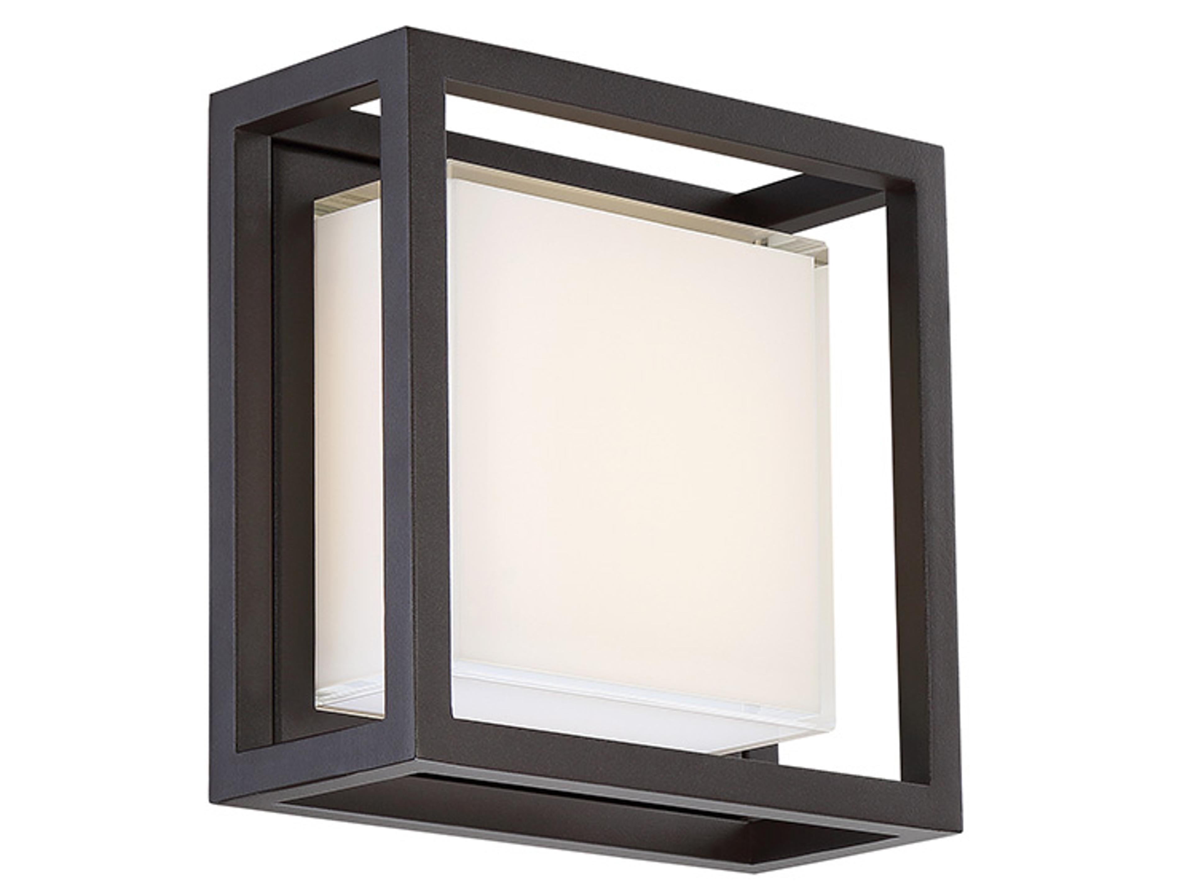 Framed Outdoor Wall Light in Bronze