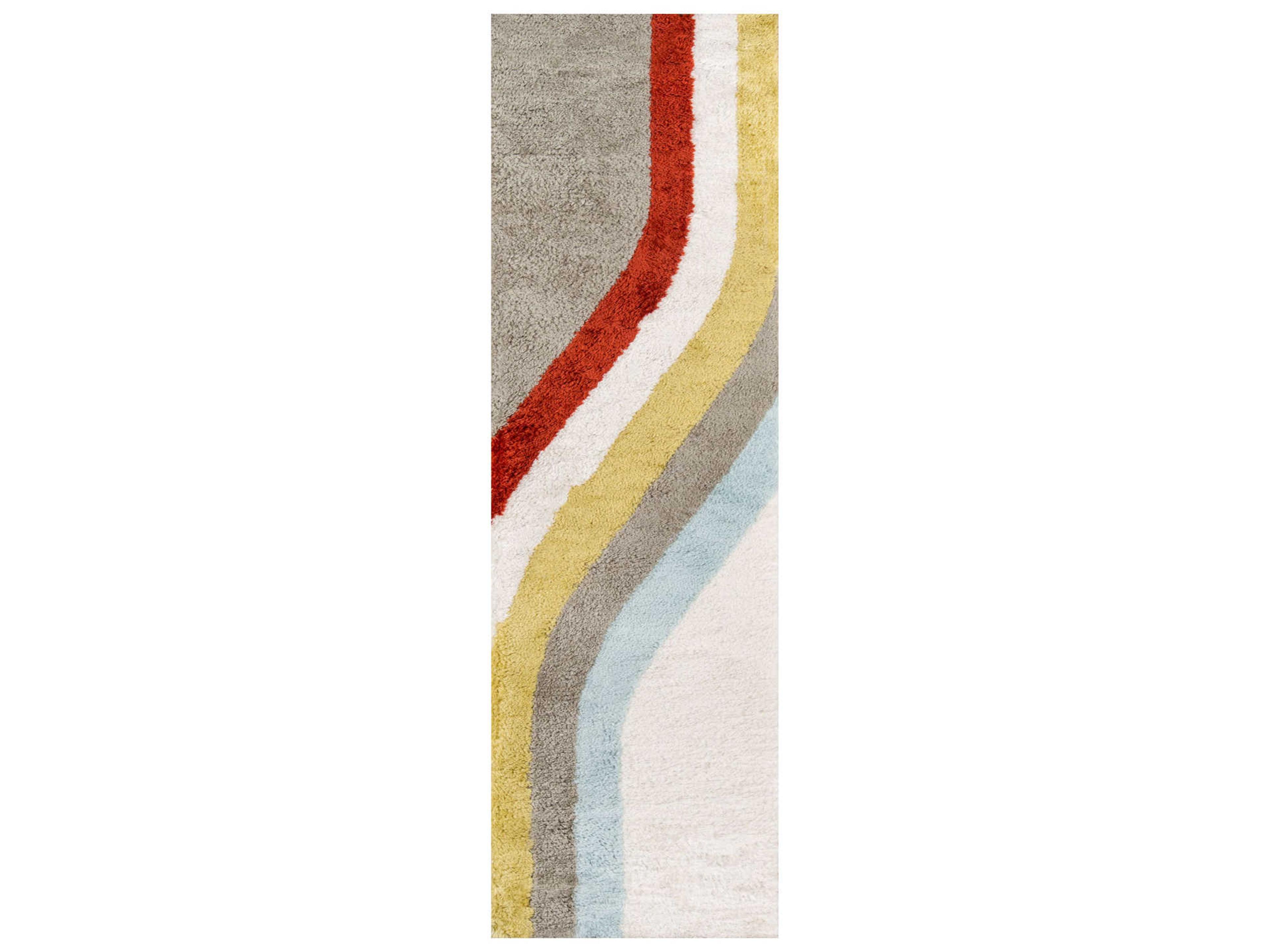 Momeni Retro Shag Striped Area Rug