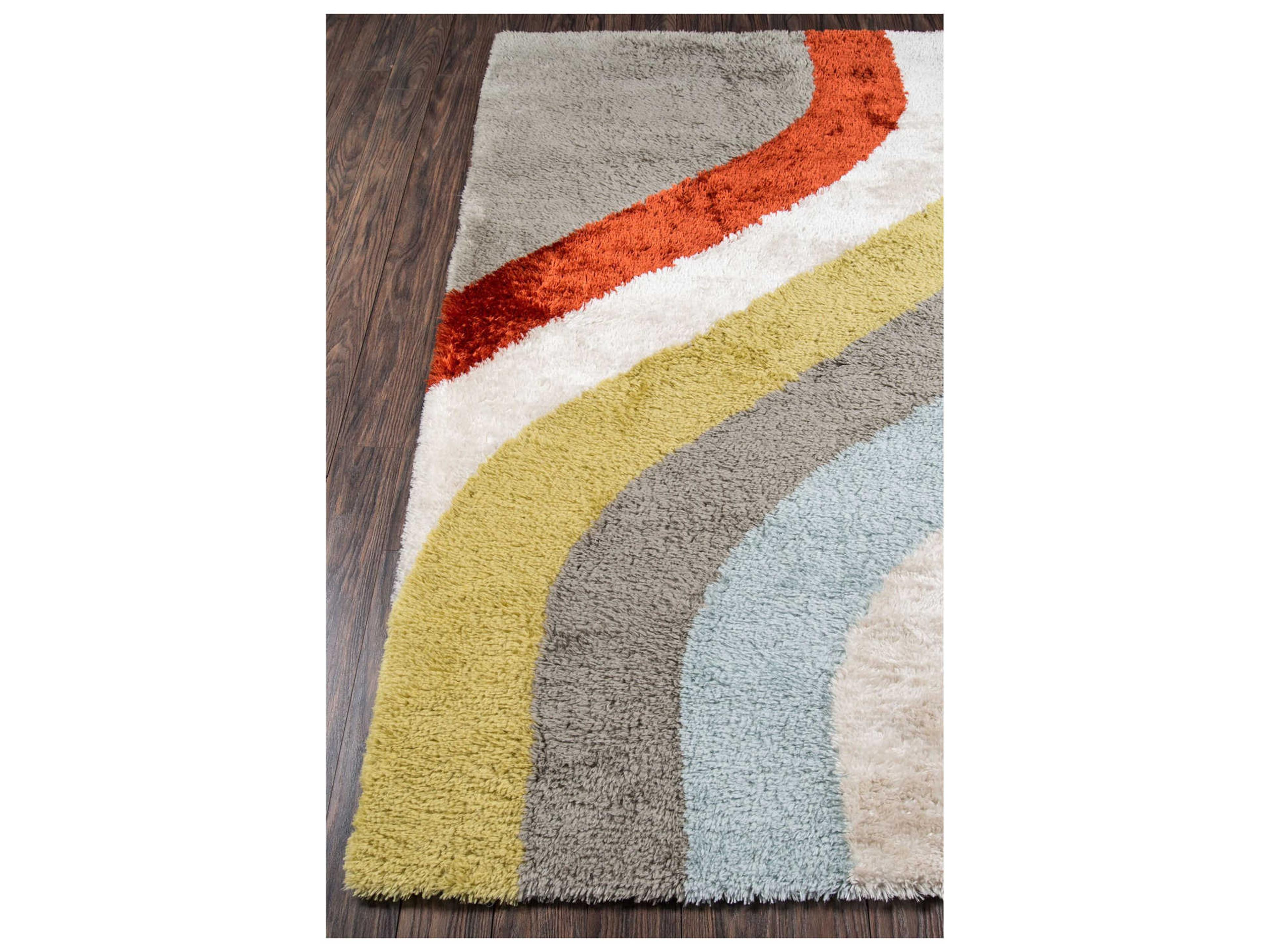 Momeni Retro Shag Striped Area Rug