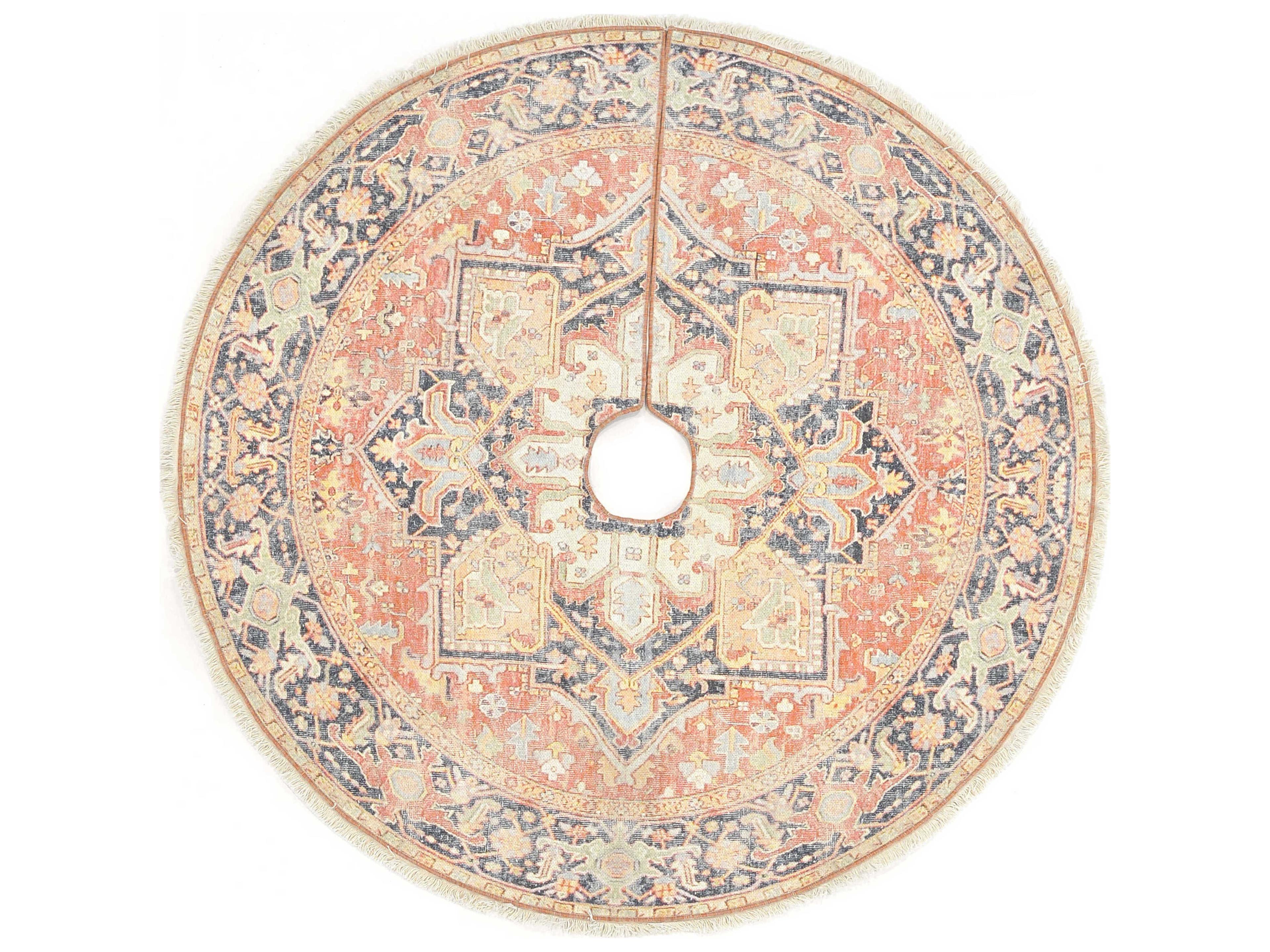 Tree Skirt Bordered Area Rug
