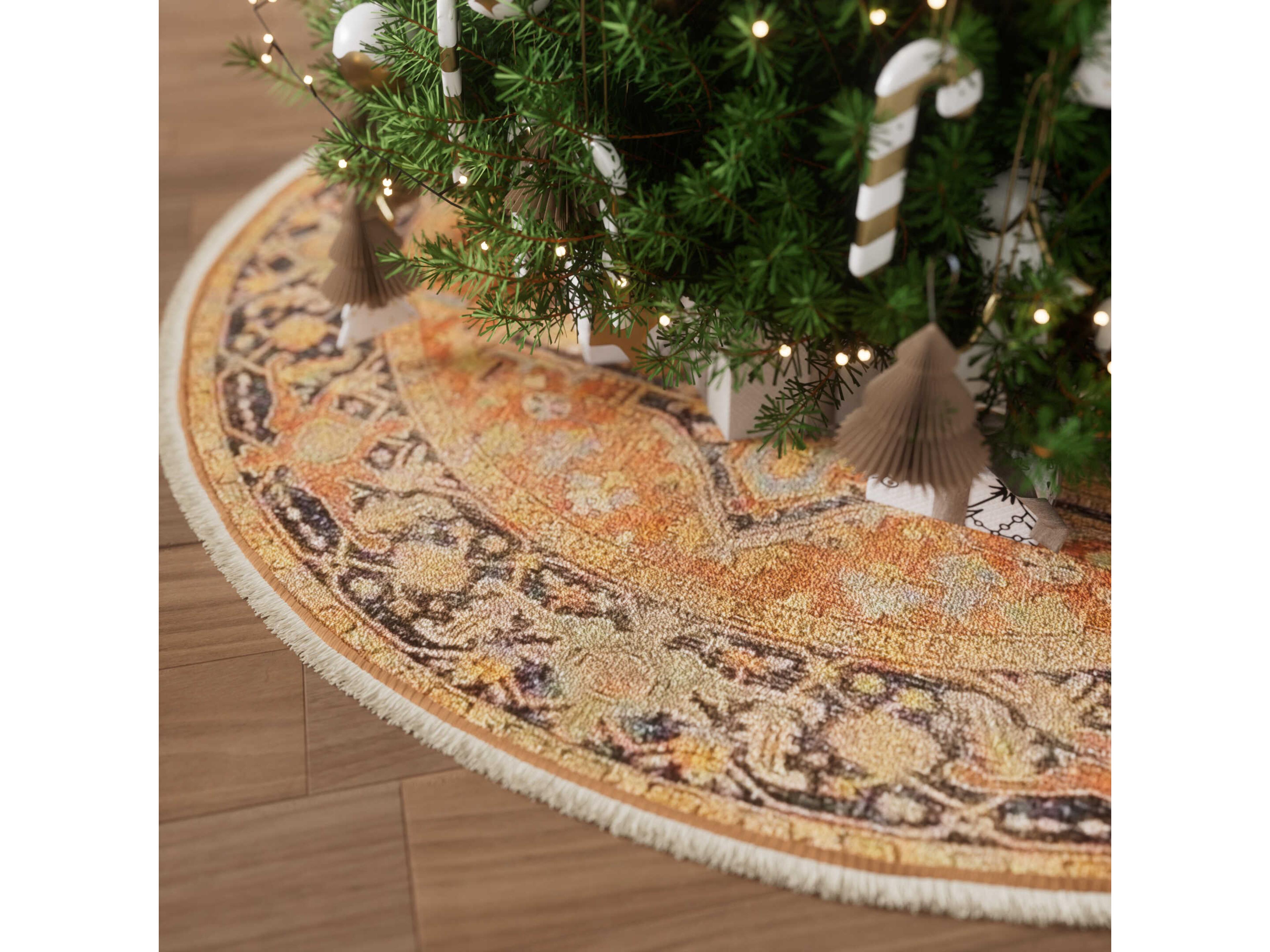 Momeni Tree Skirt Bordered Area Rug