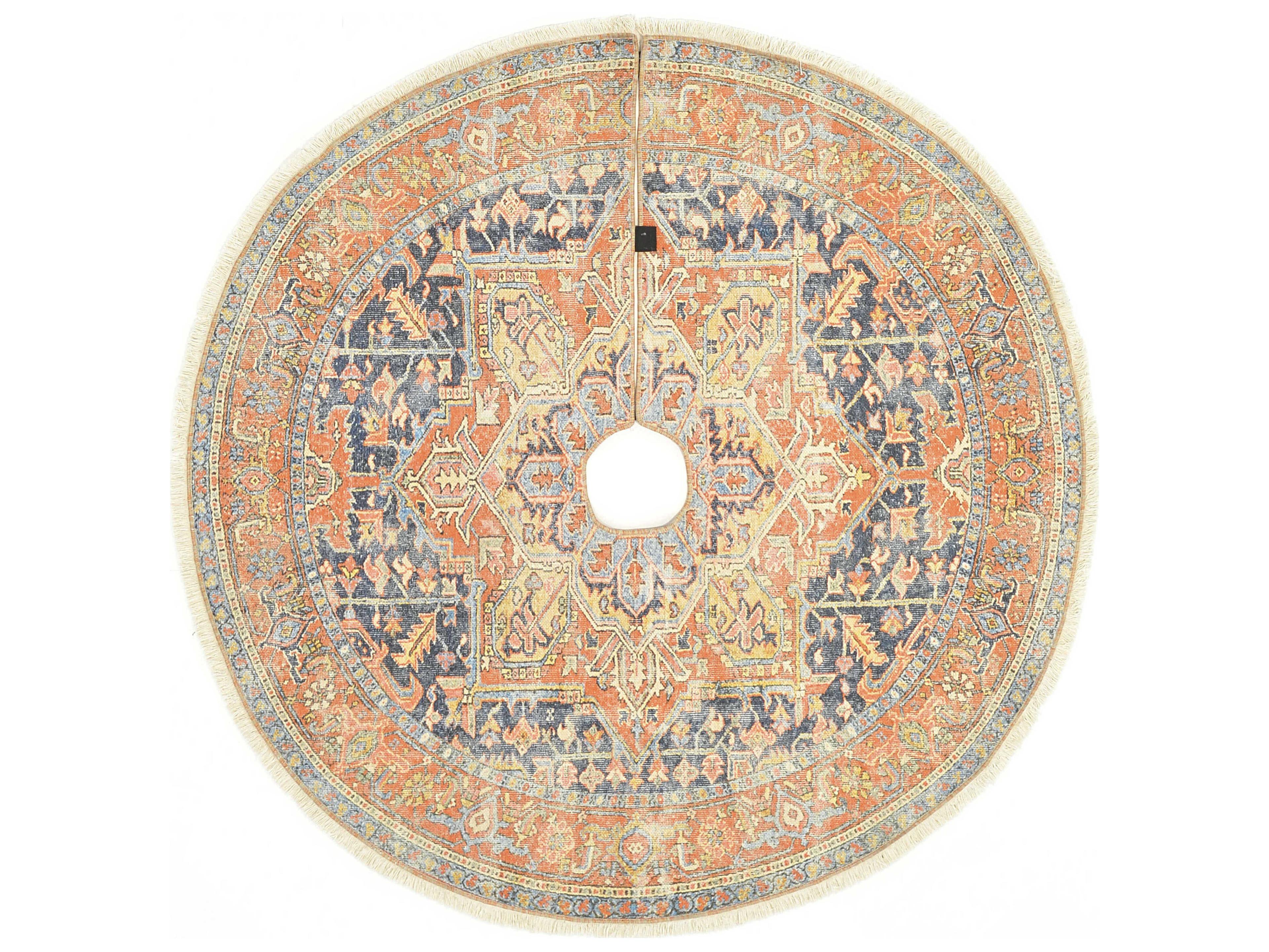 Tree Skirt Bordered Area Rug