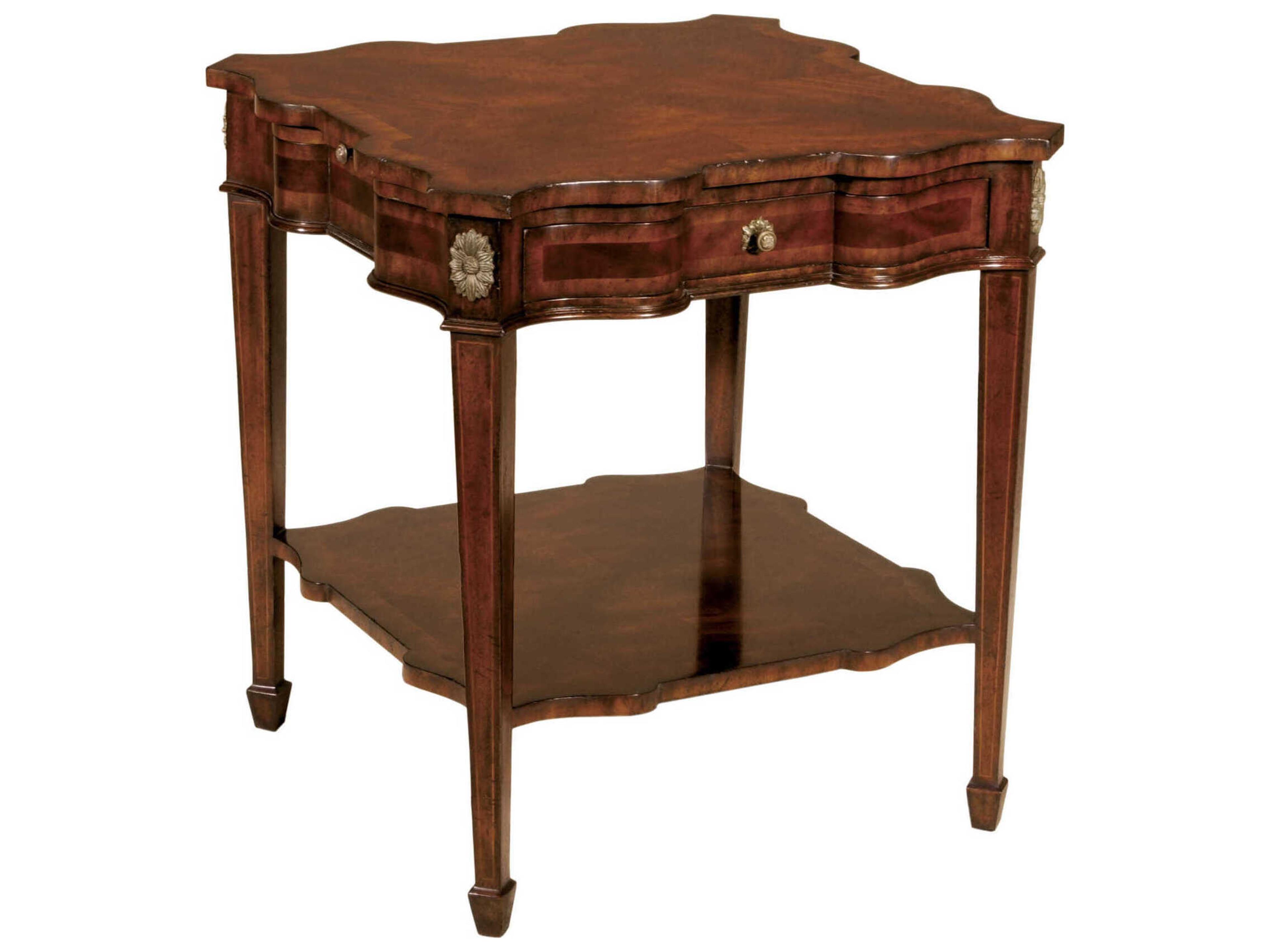 Mckinley Square Wood Regency End Table