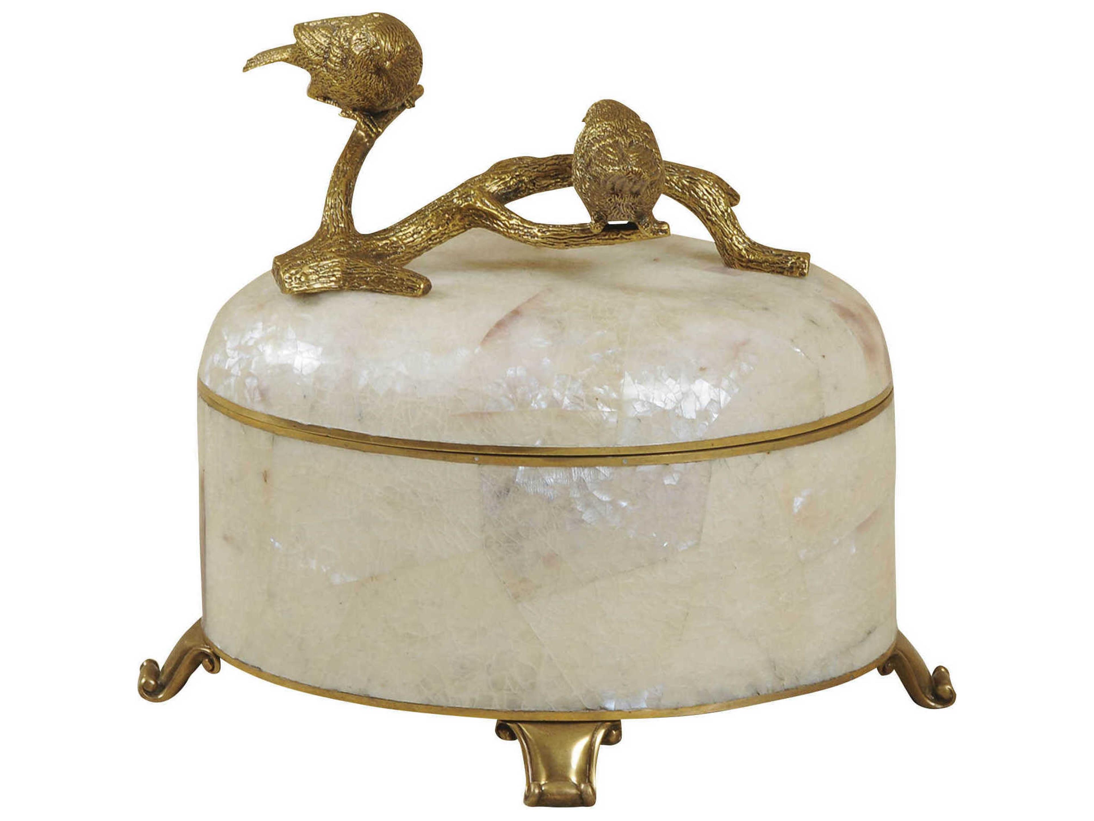 Maitland Smith Whitle Hammer Shell Twig Box