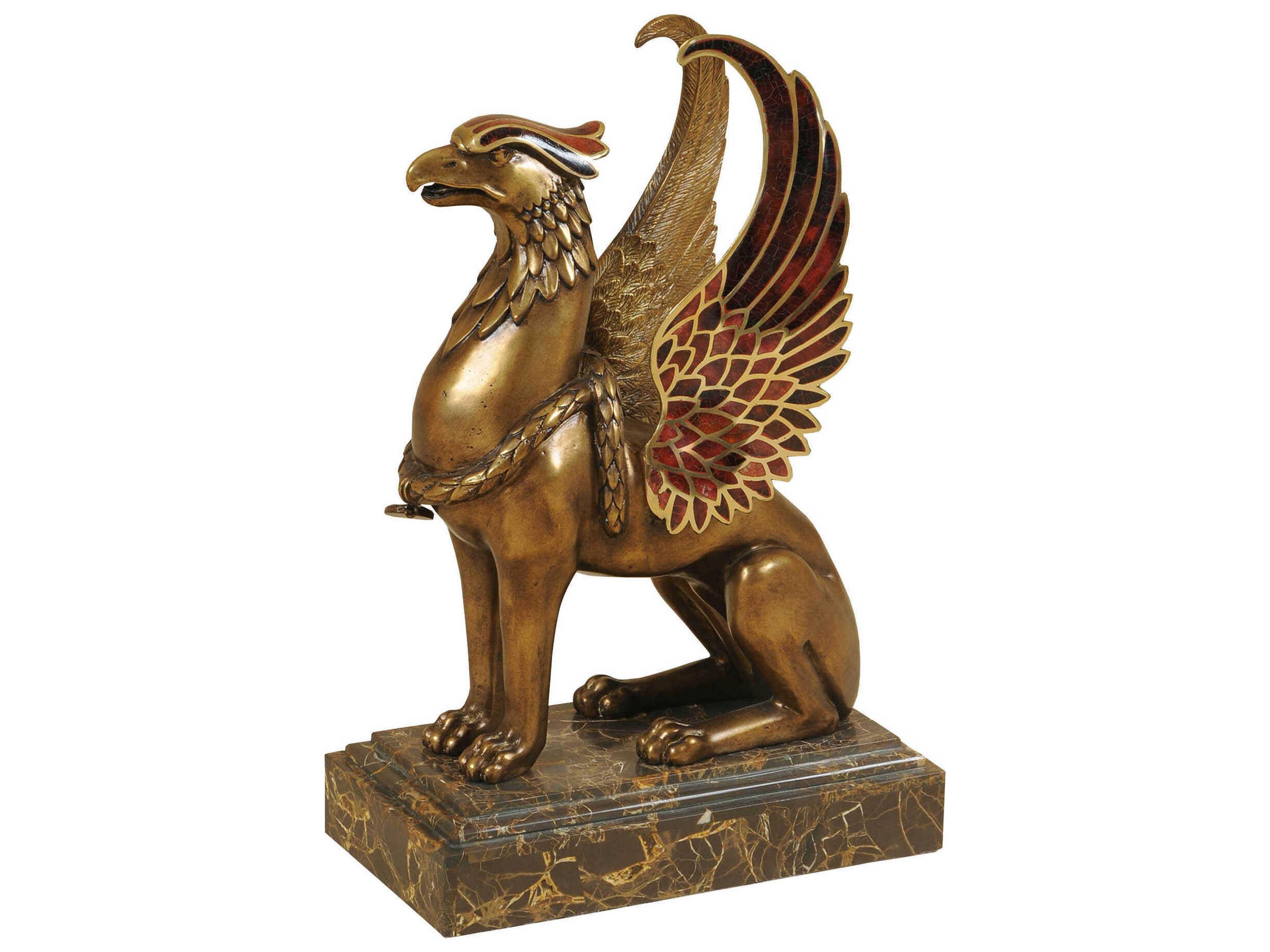 Maitland Smith Brulee Griffin Sculpture