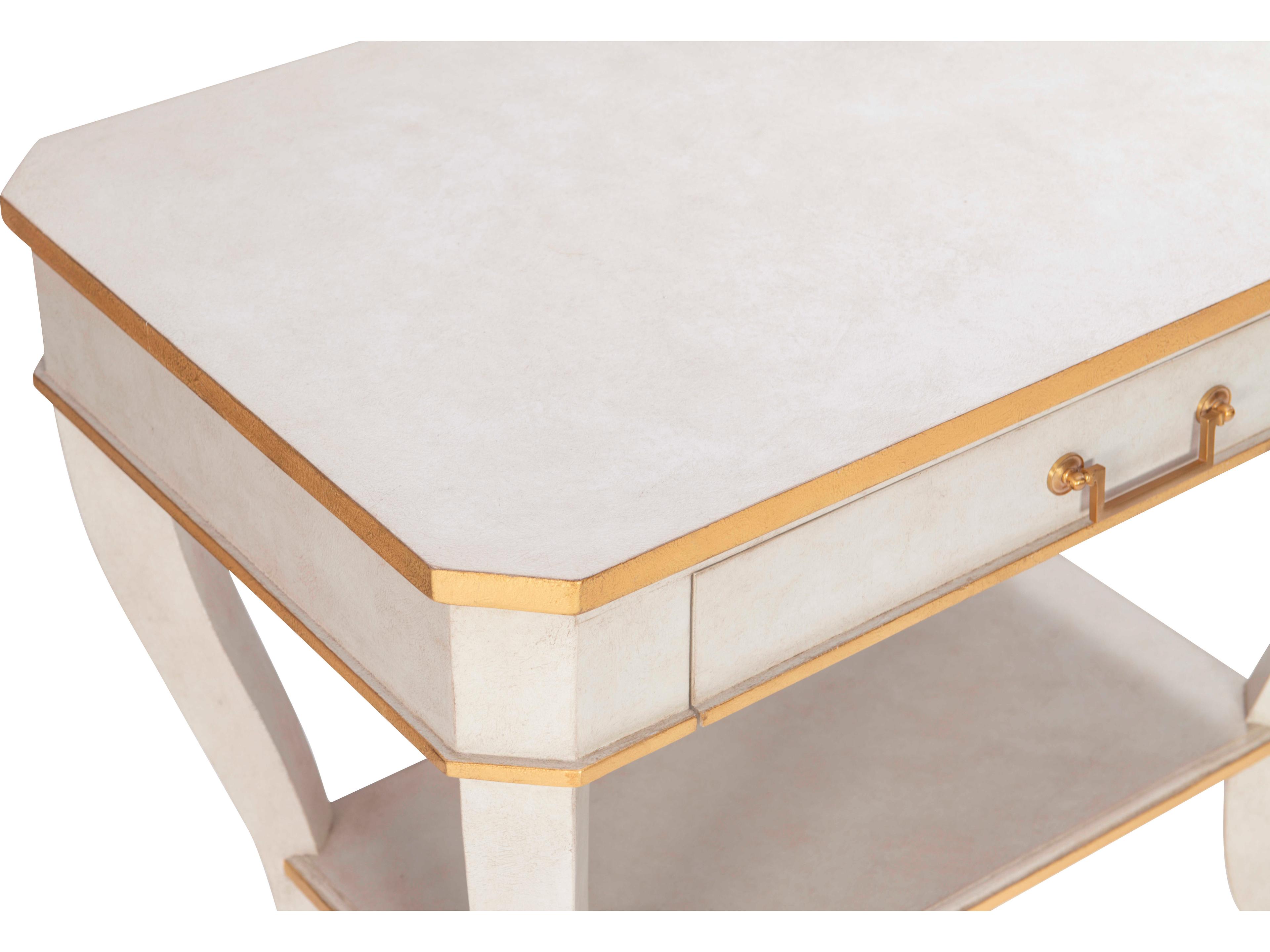 Maitland Smith Hugo Rectangular Wood End Table