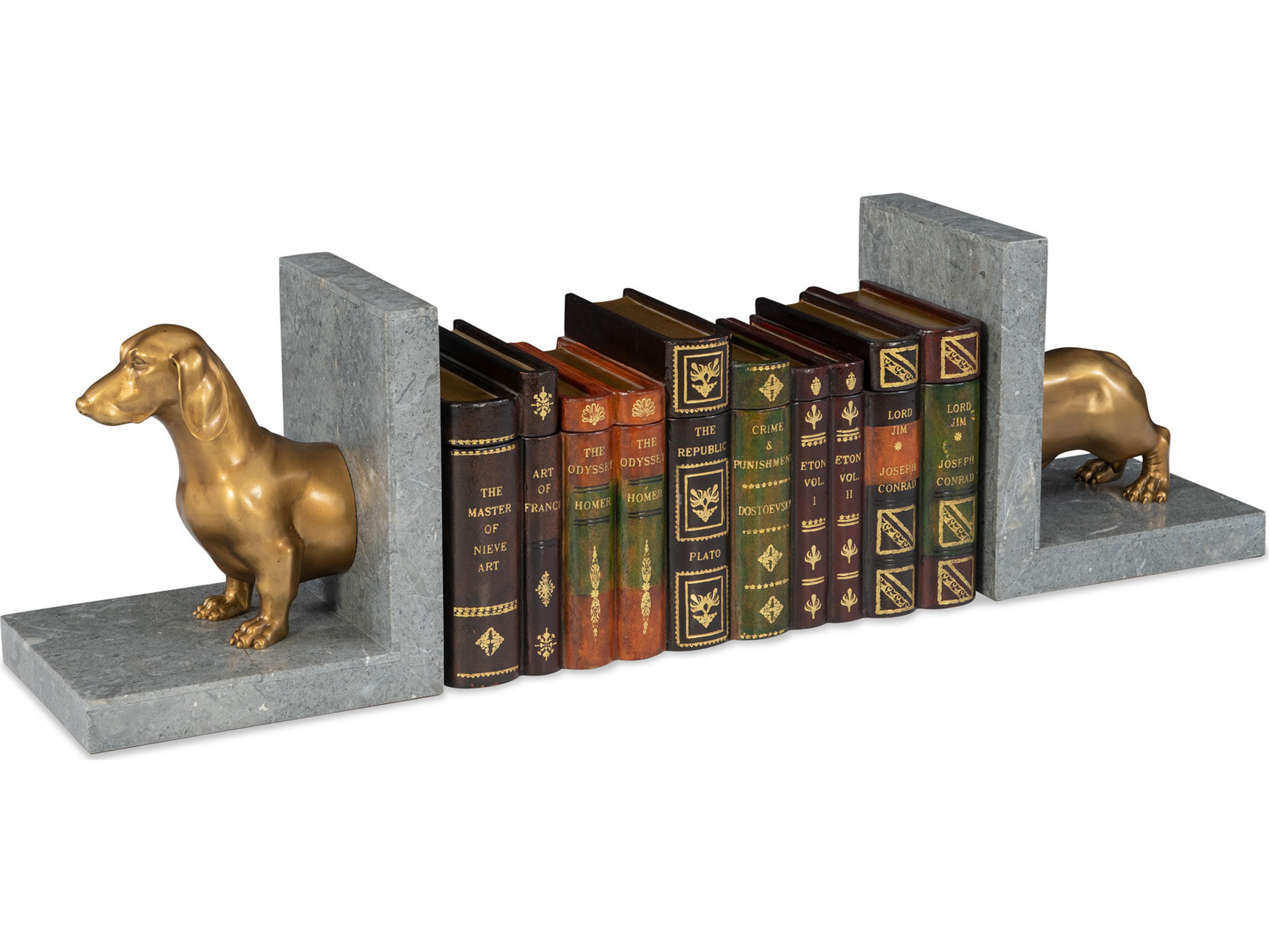 Maitland Smith Dachshund 18" Bookend