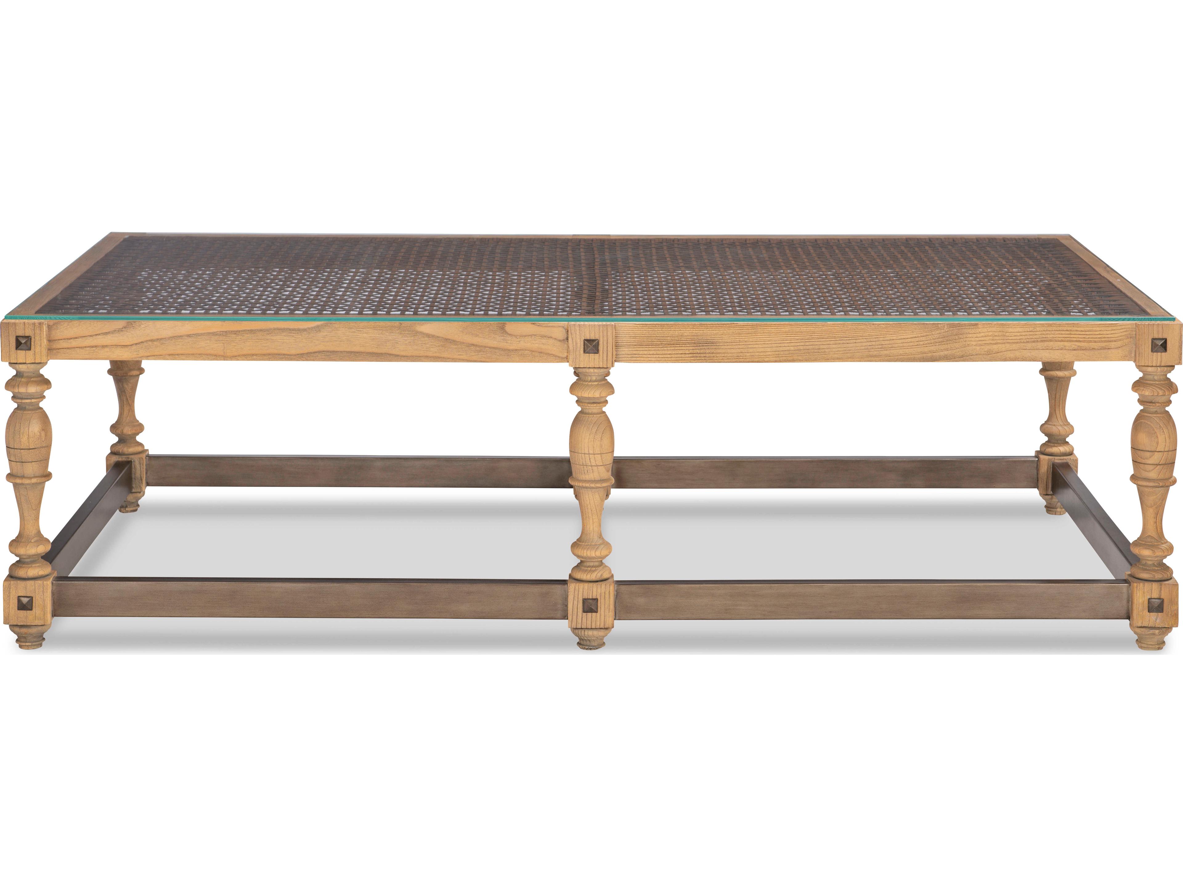 Maitland Smith Riempie Rectangular Glass Coffee Table