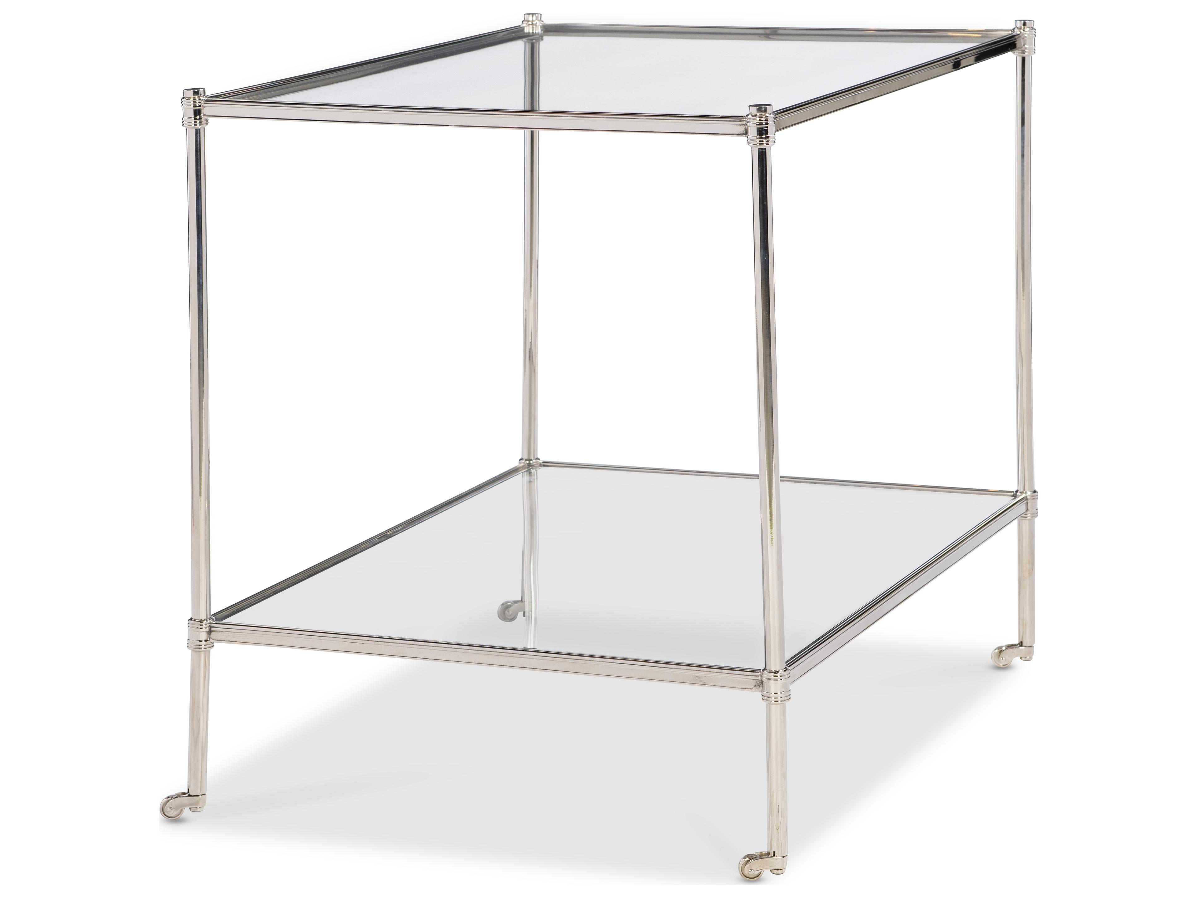 Rectangular Glass End Table