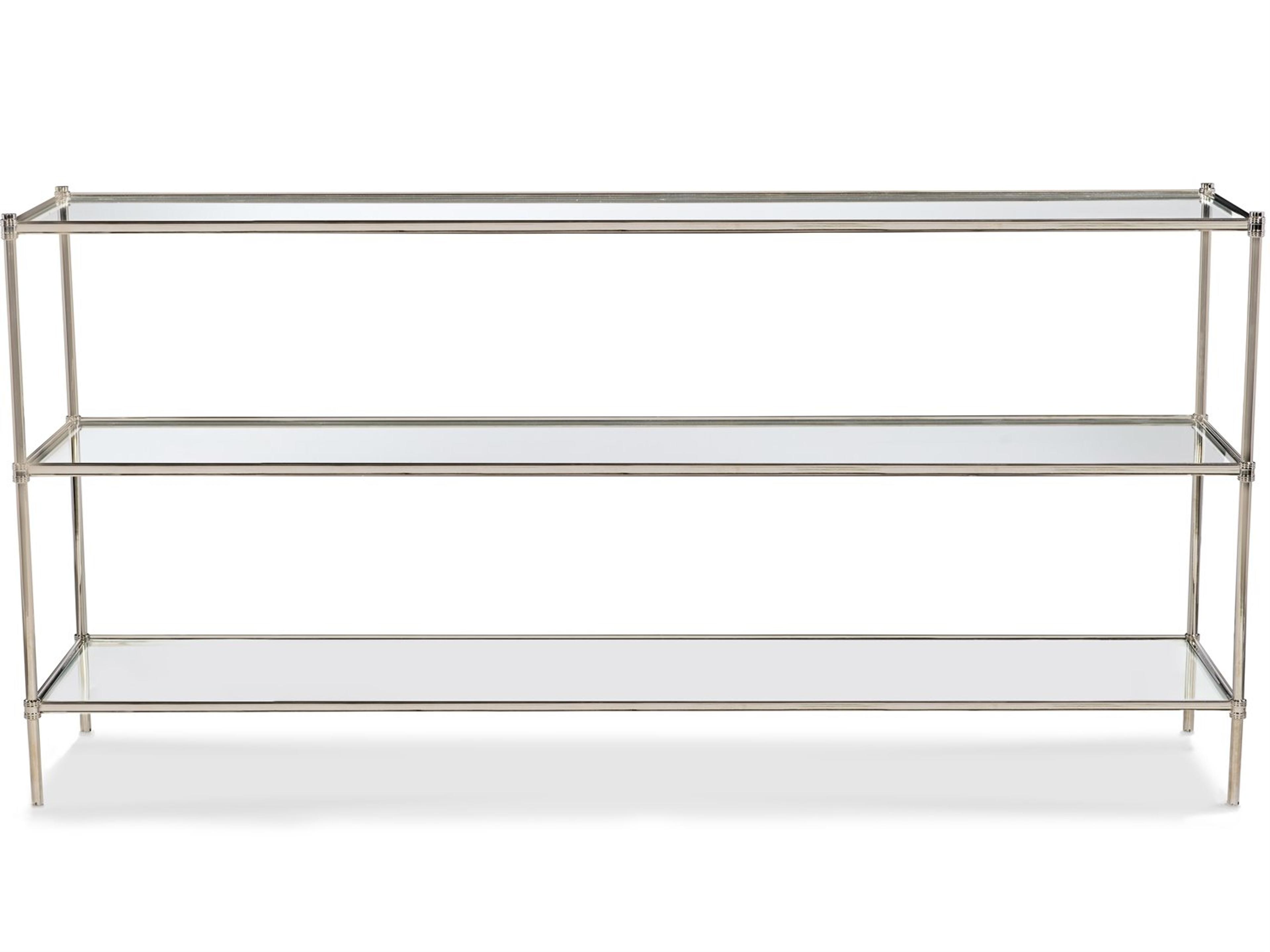 Maitland Smith Rectangular Glass Console Table