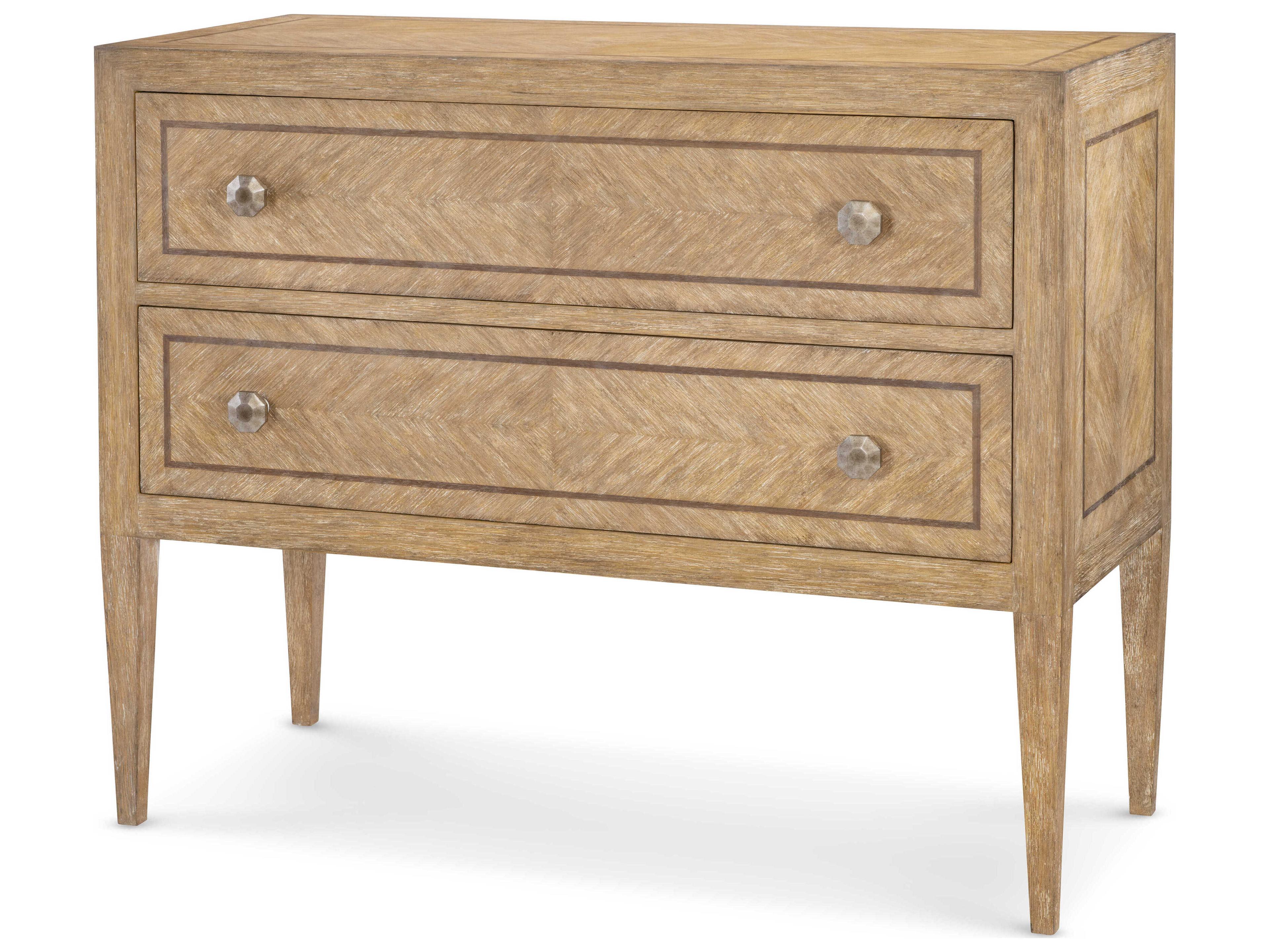 Gray Oak Wood Accent Chest